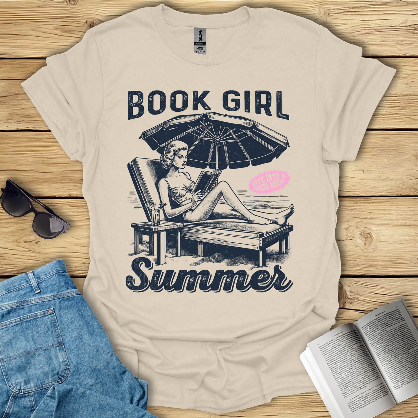 Book Girl Summer Reading T-Shirt