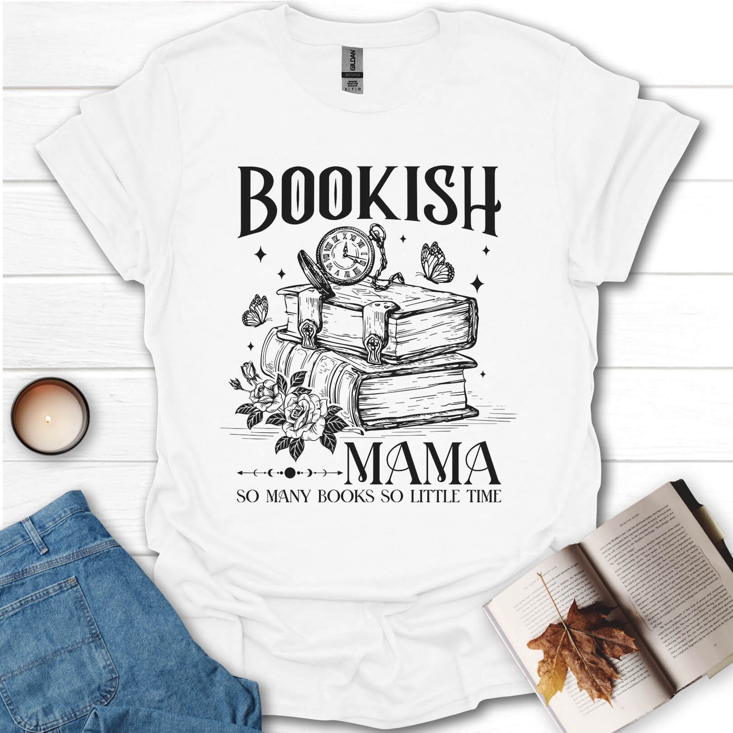 Bookish Mama Reading T-Shirt