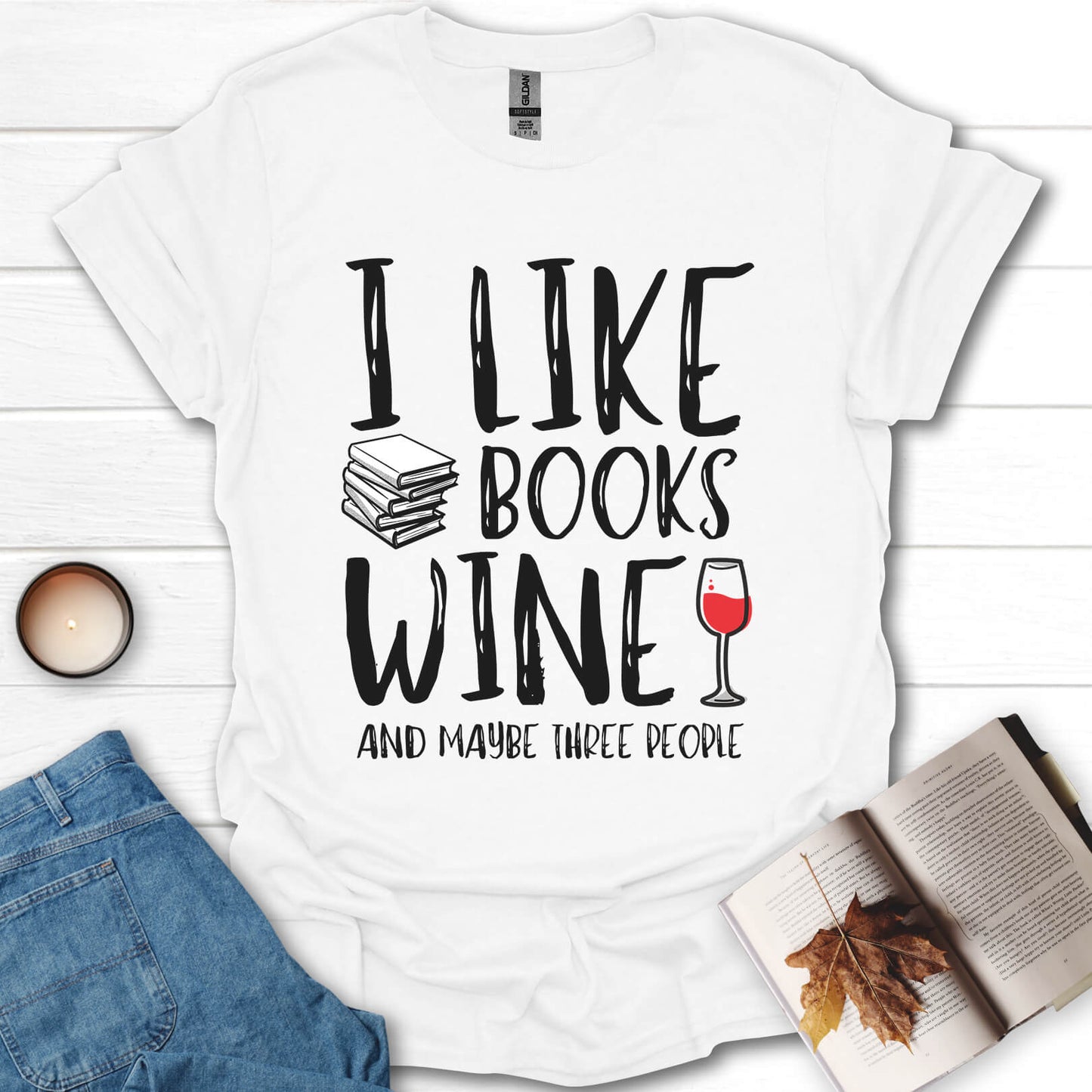Books And Wine T-Shirt