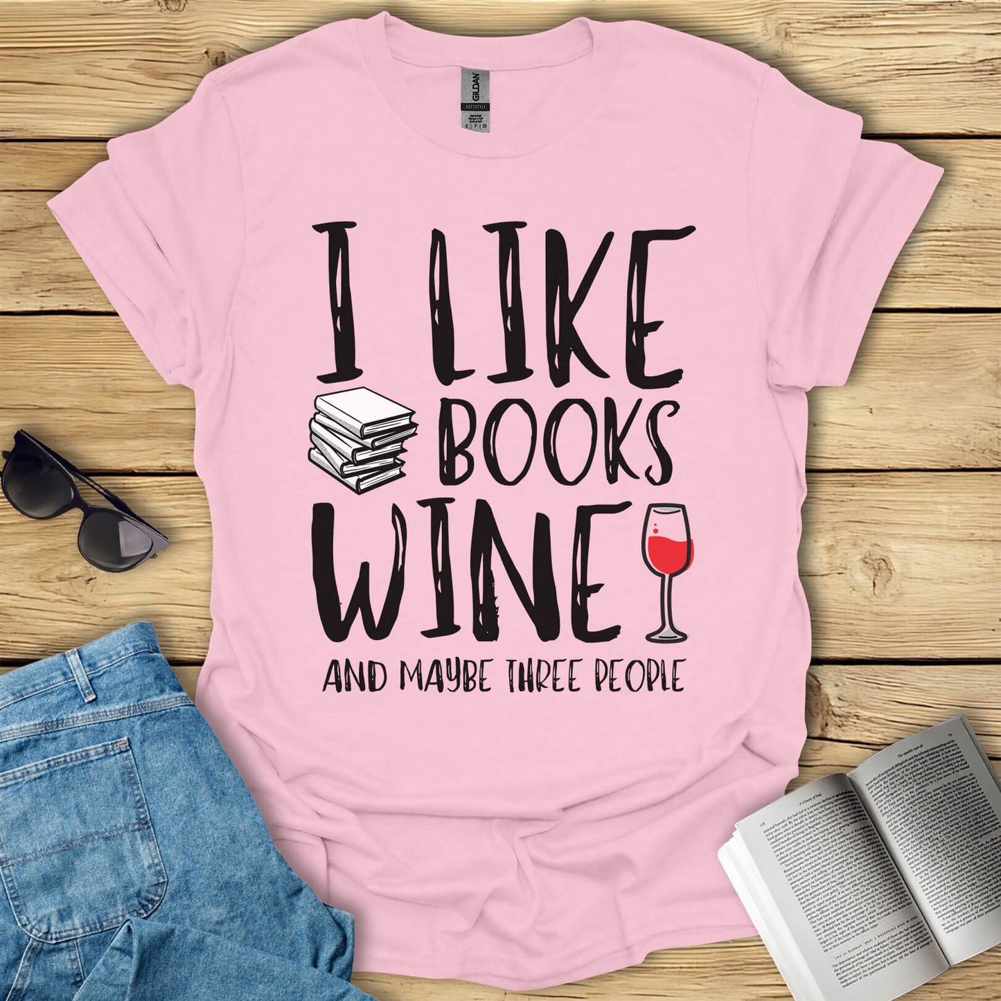 Books And Wine T-Shirt
