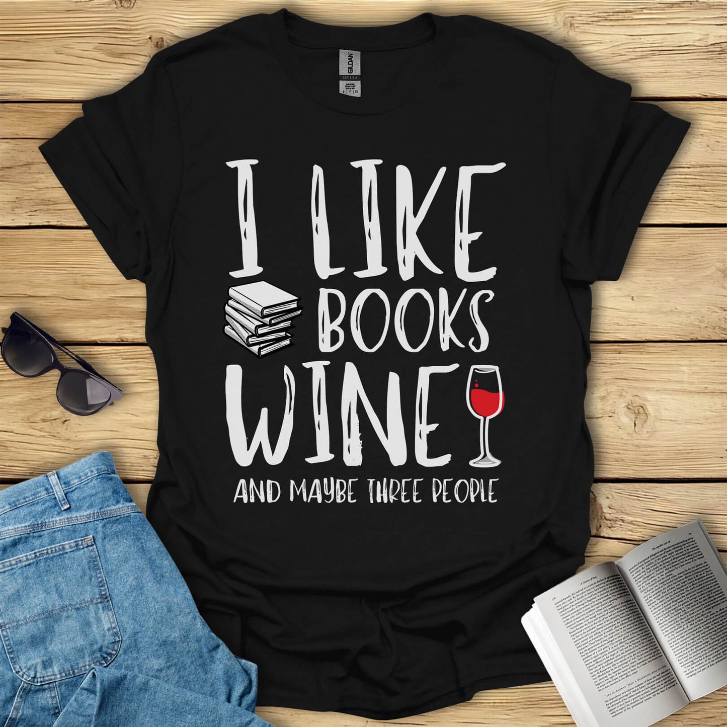 Books And Wine T-Shirt