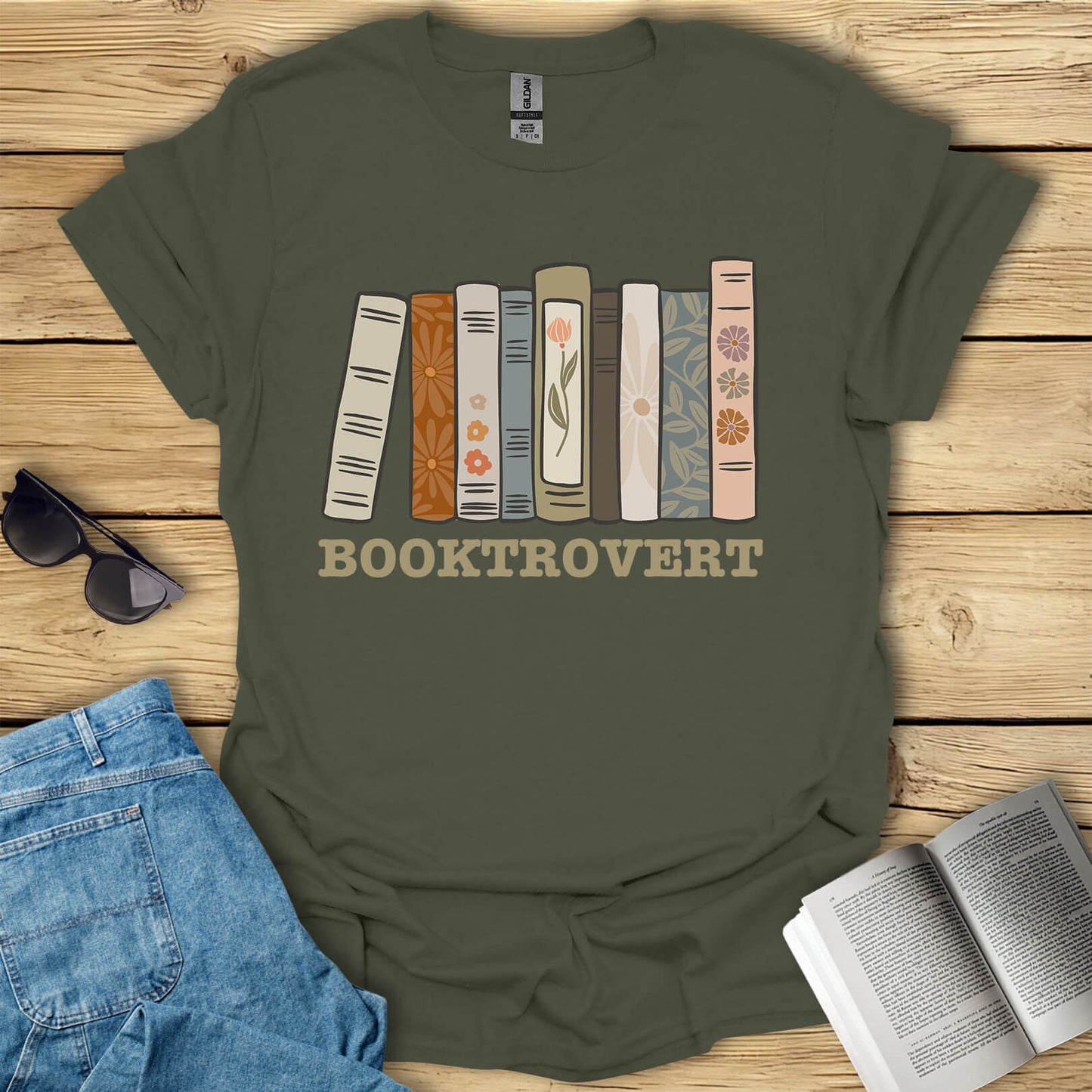 Booktrovert Book Reading T-Shirt