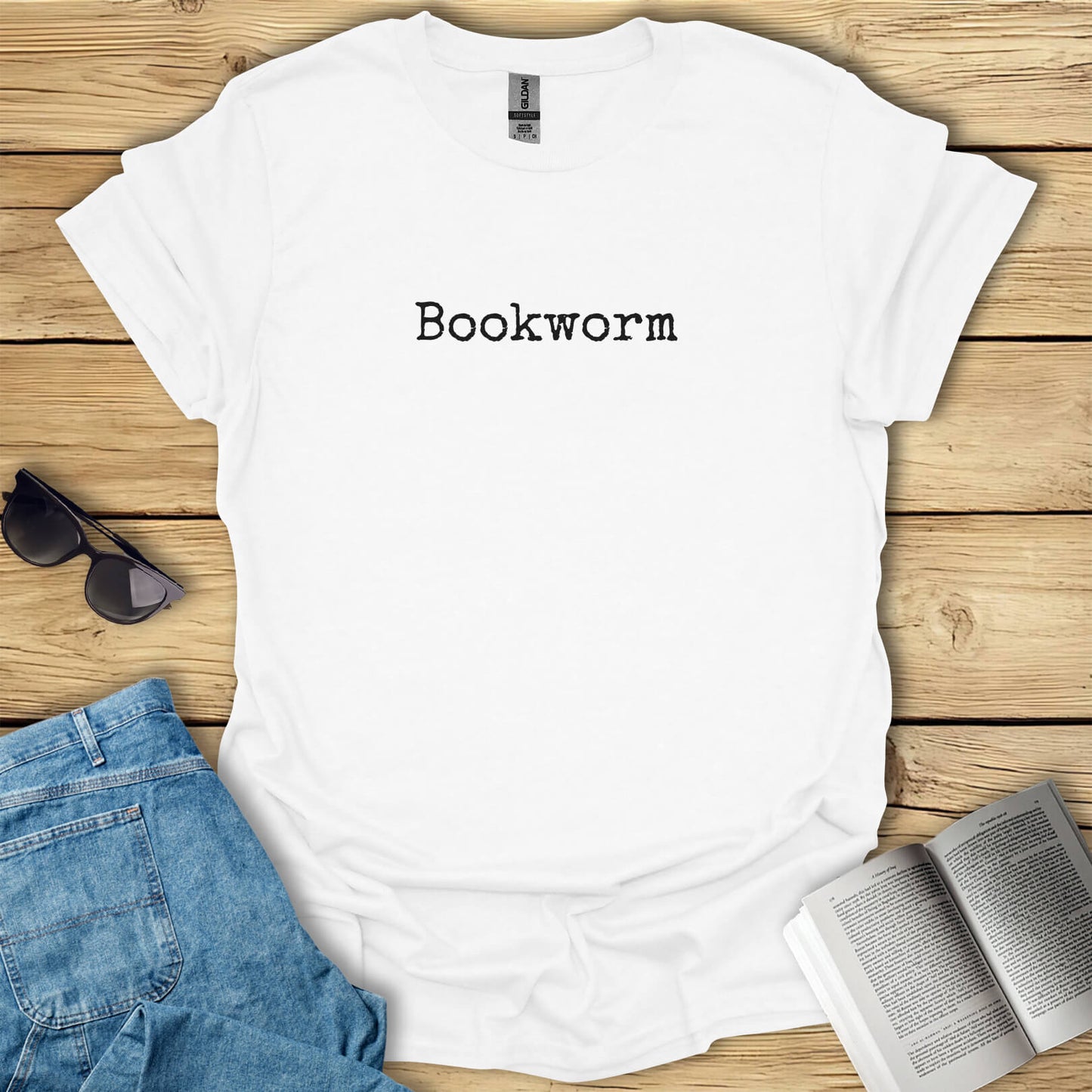 Bookworm Minimalistic Bookish T-Shirt