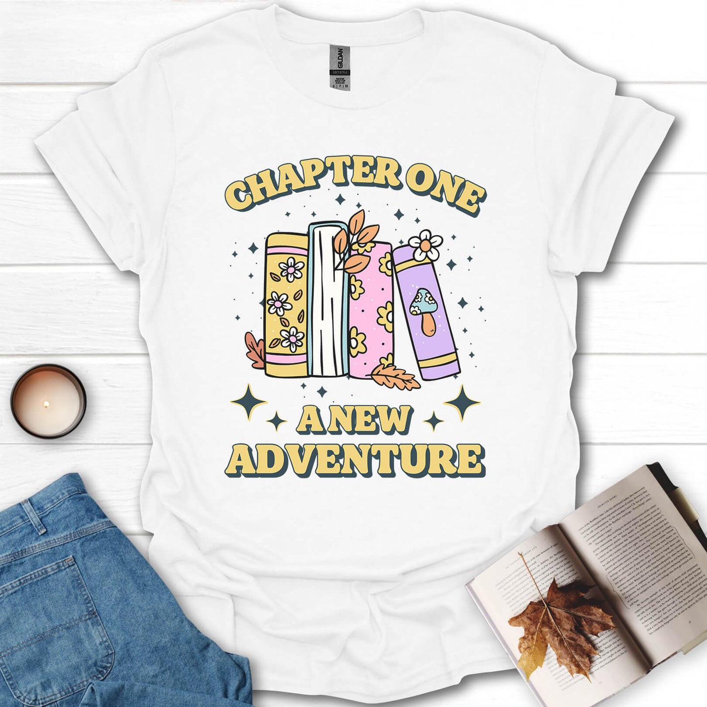 Chapter One A New Adventure Book Reading T-Shirt