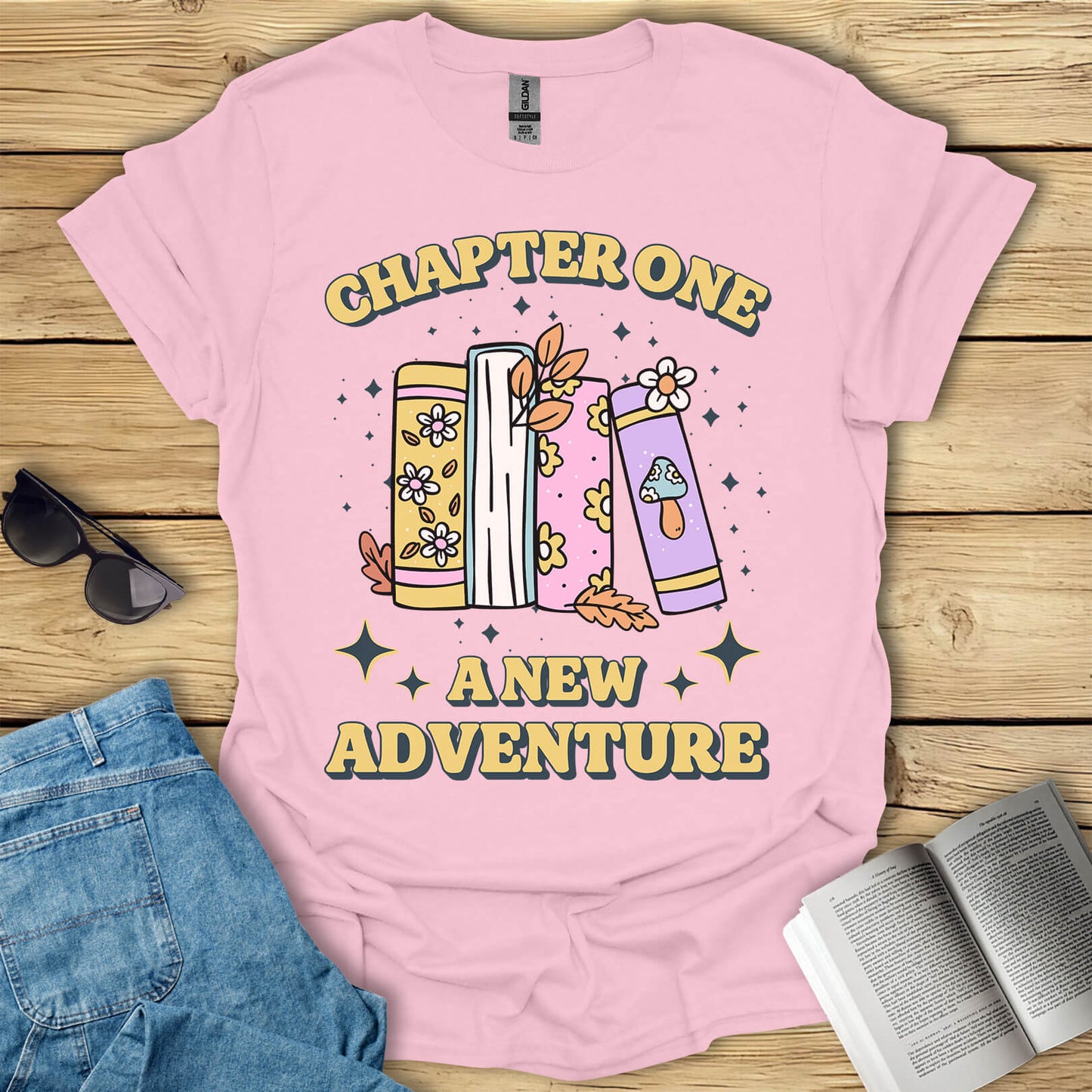 Chapter One A New Adventure Book Reading T-Shirt