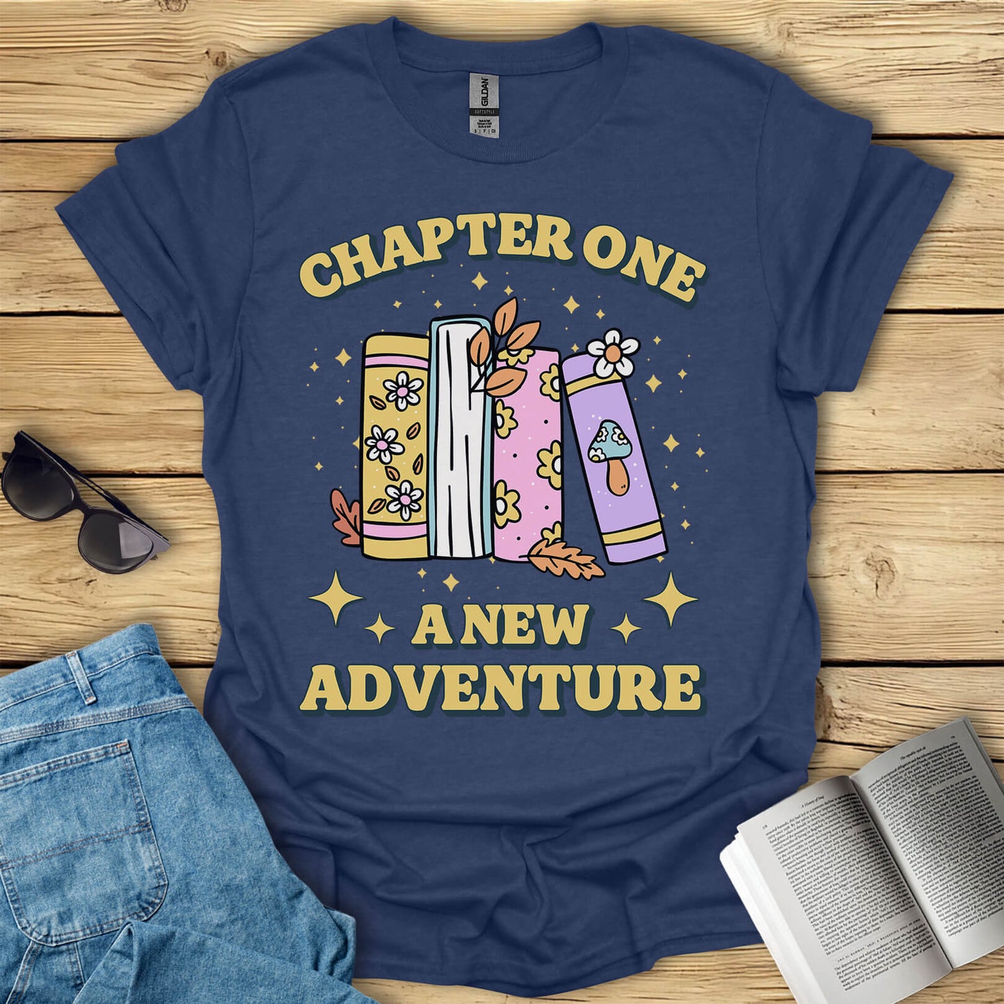 Chapter One A New Adventure Book Reading T-Shirt