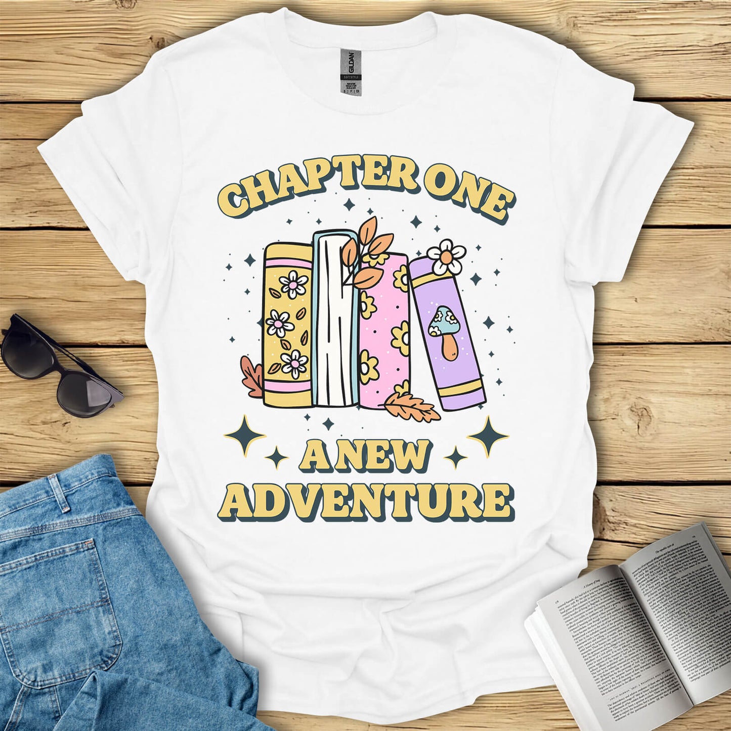 Chapter One A New Adventure Book Reading T-Shirt