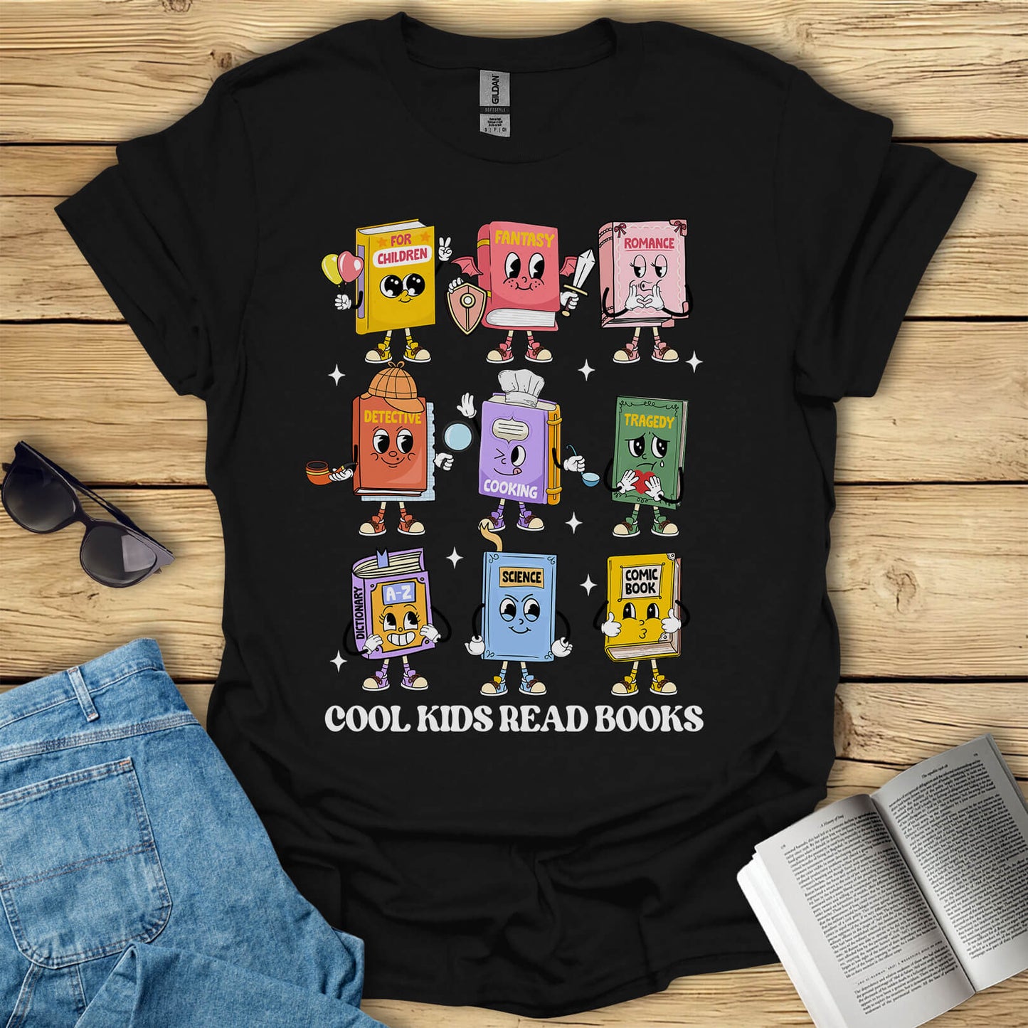 Cool Kids Read Books T-Shirt