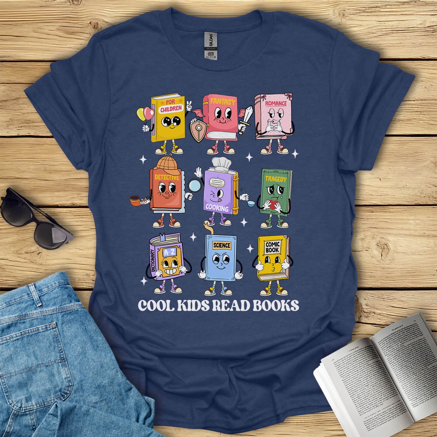 Cool Kids Read Books T-Shirt