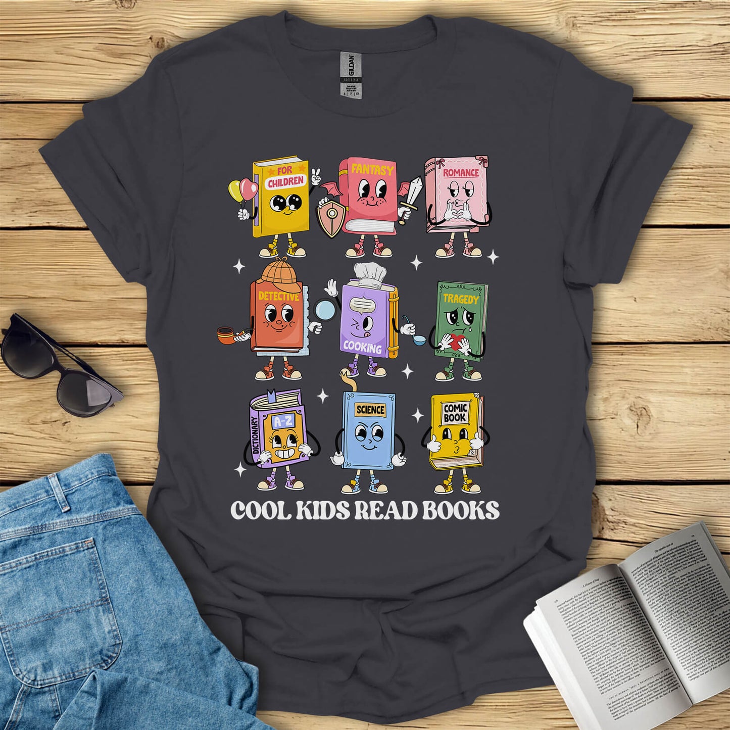 Cool Kids Read Books T-Shirt