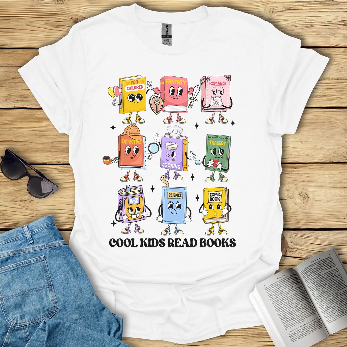 Cool Kids Read Books T-Shirt