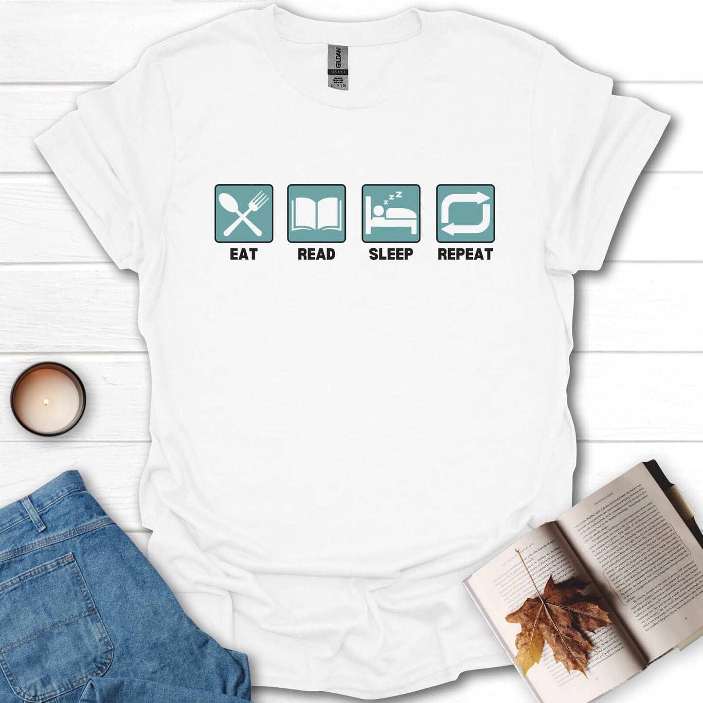 Eat, Sleep, Read, Repeat T-Shirt