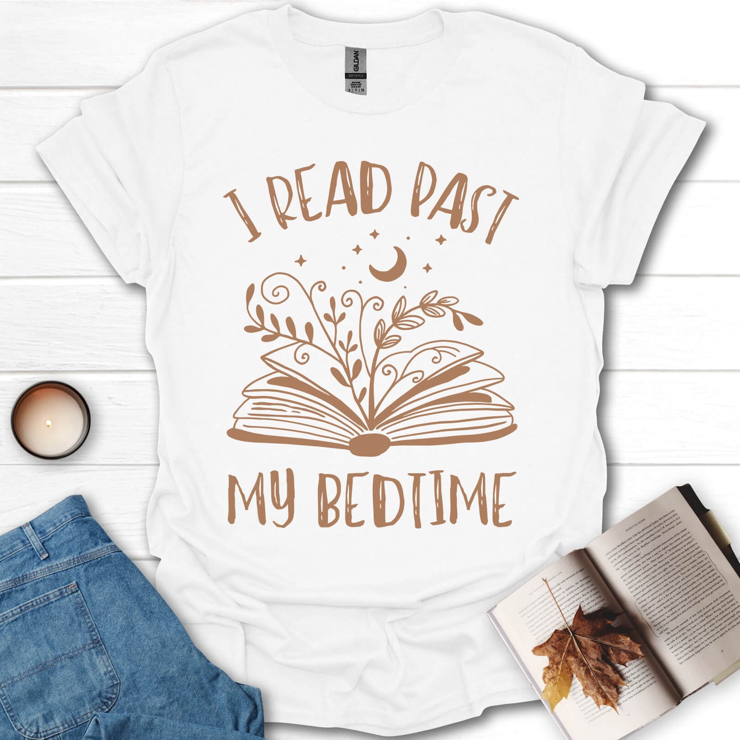 I Read Past My Bedtime Books T-Shirt