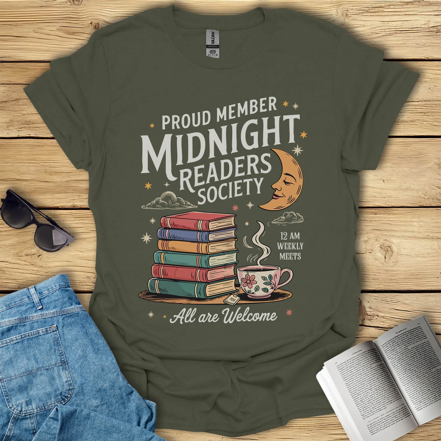 Midnight Readers Society Book Lovers T-Shirt