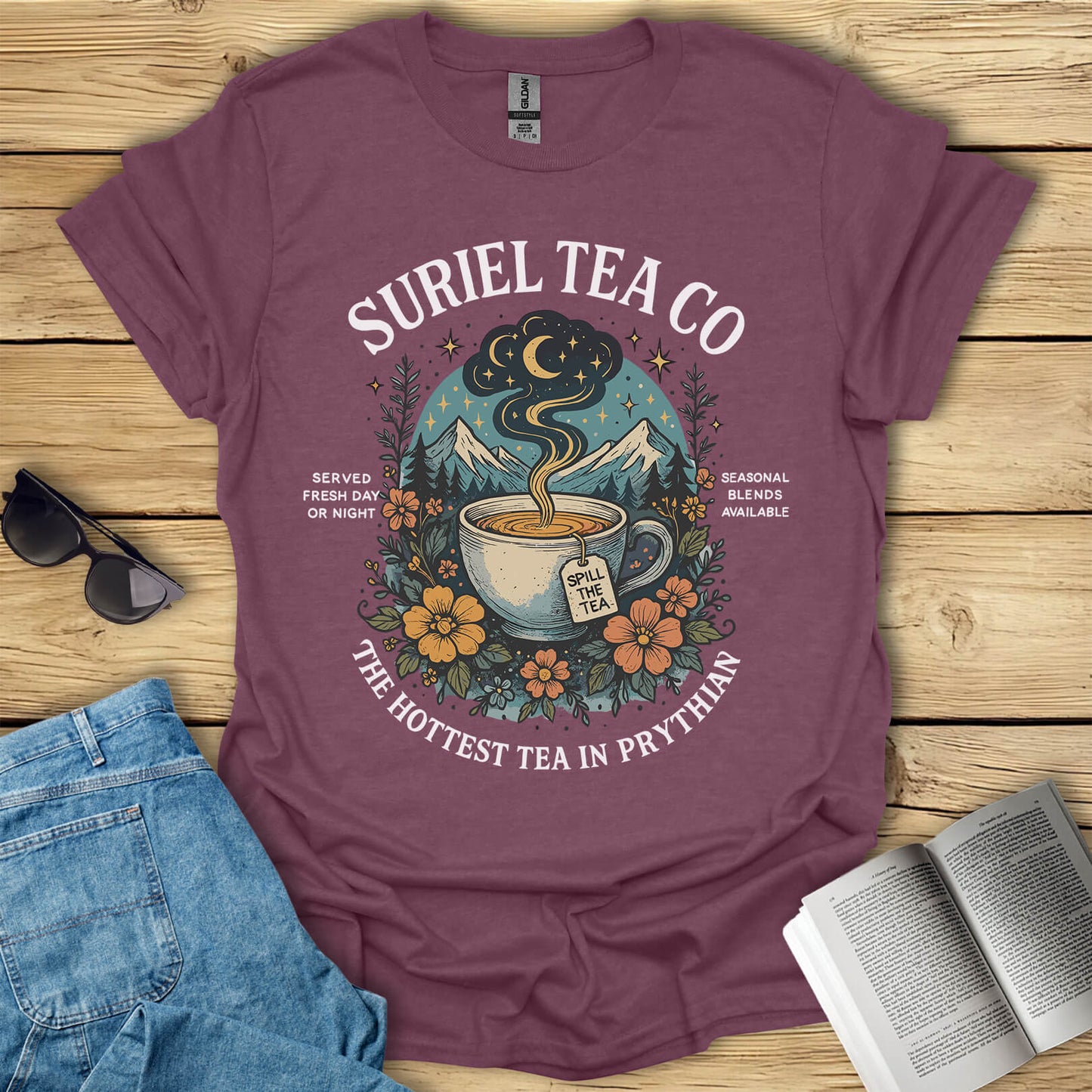 Sureal Tea Book Readers T-Shirt