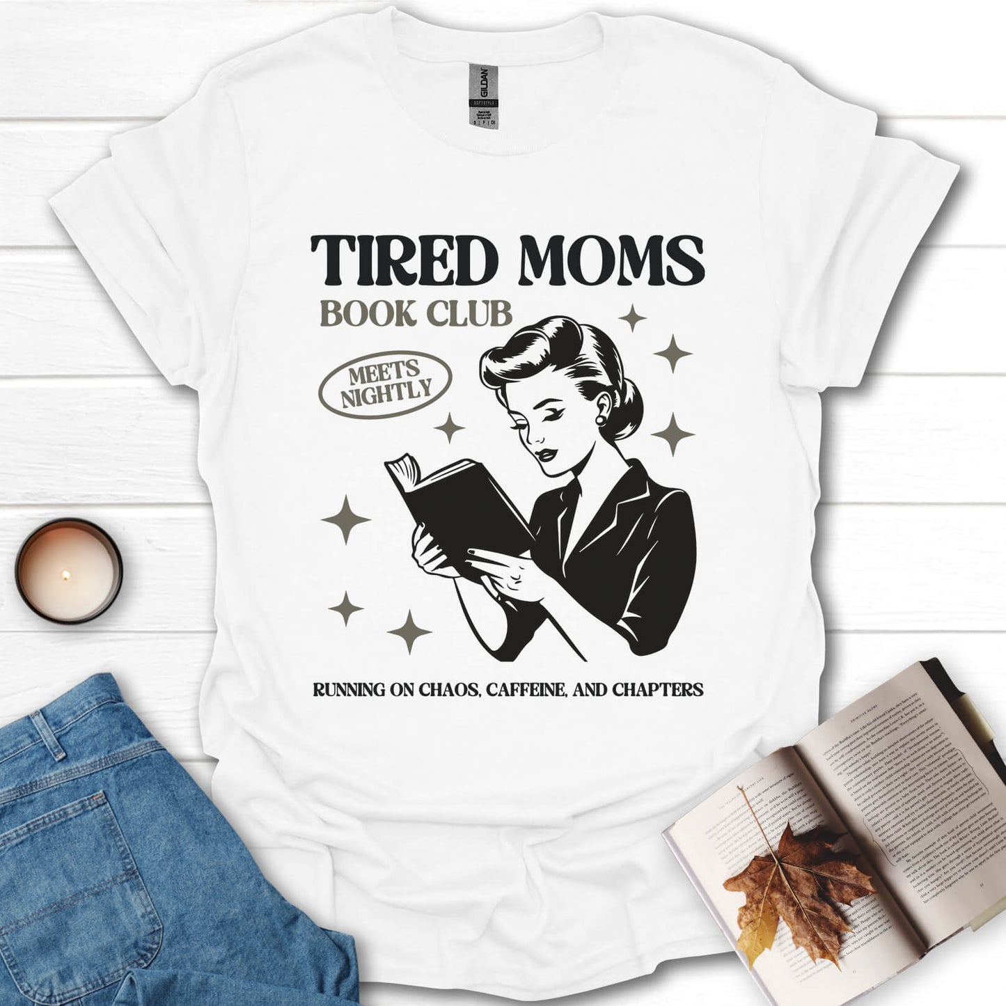 Tired Moms Book Club T-Shirt