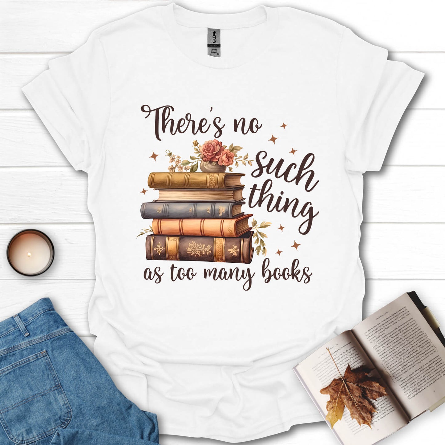 Too Many Books T-Shirt