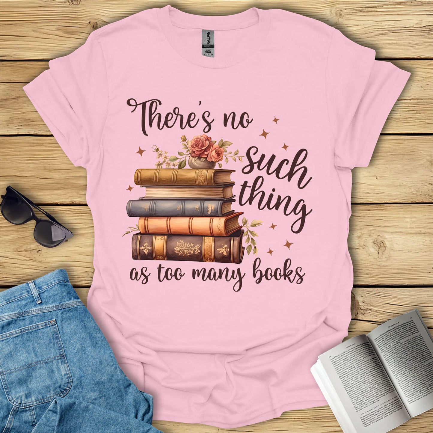 Too Many Books T-Shirt