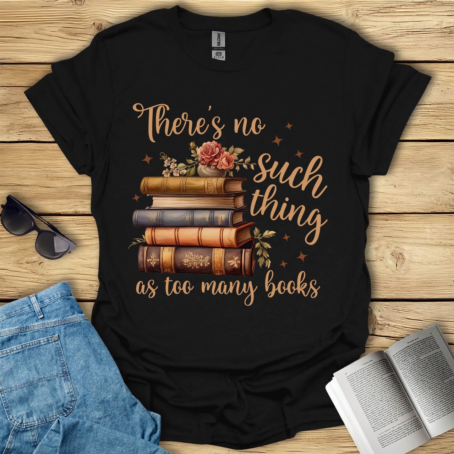 Too Many Books T-Shirt