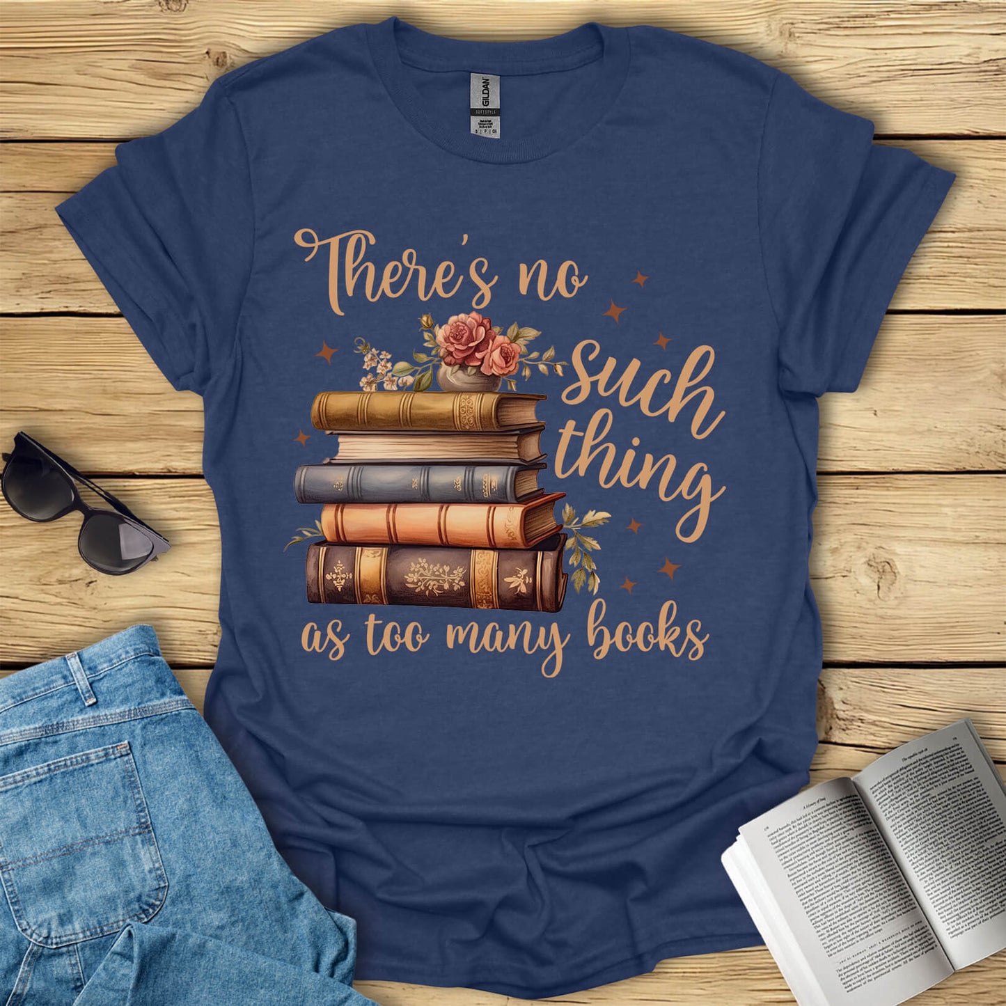 Too Many Books T-Shirt