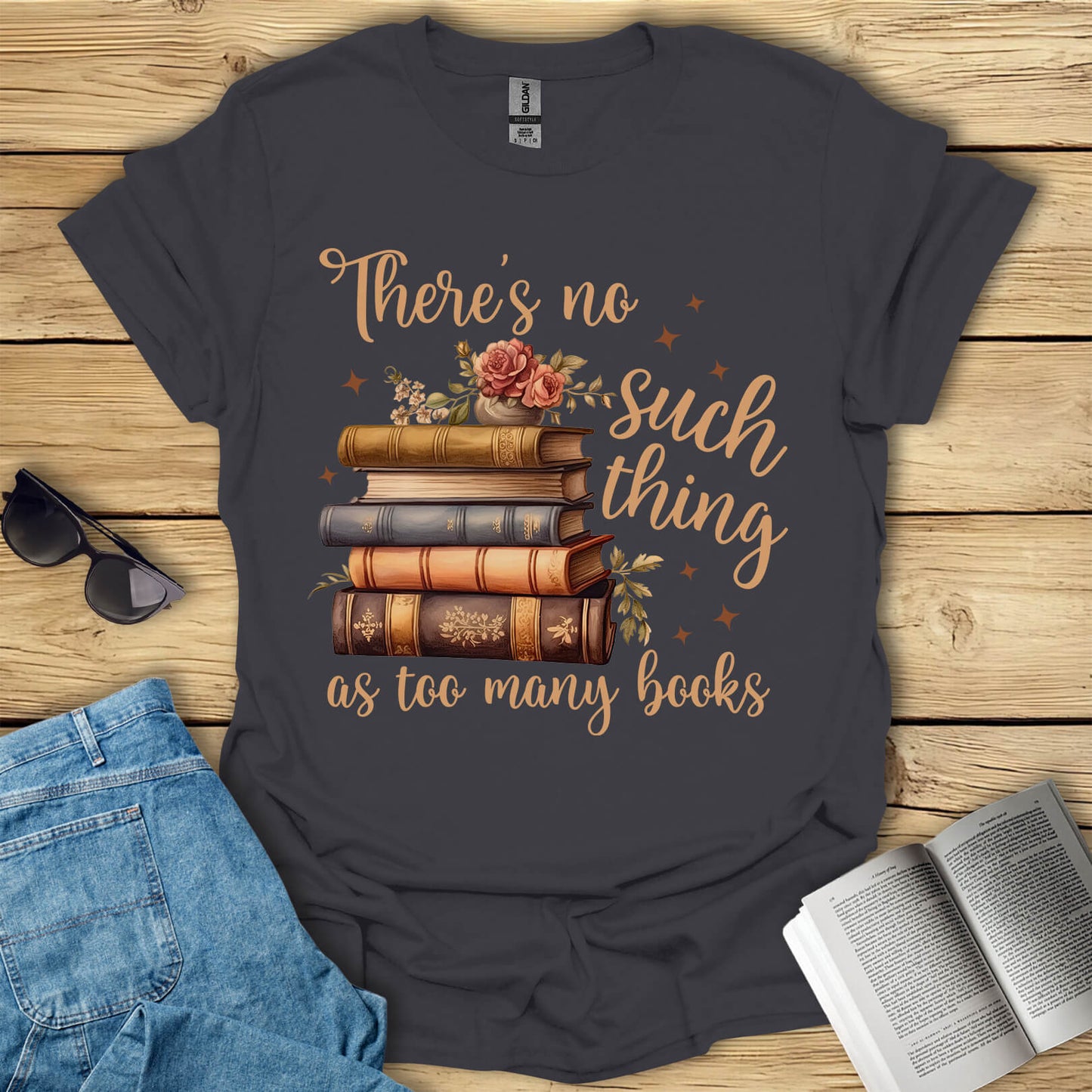 Too Many Books T-Shirt