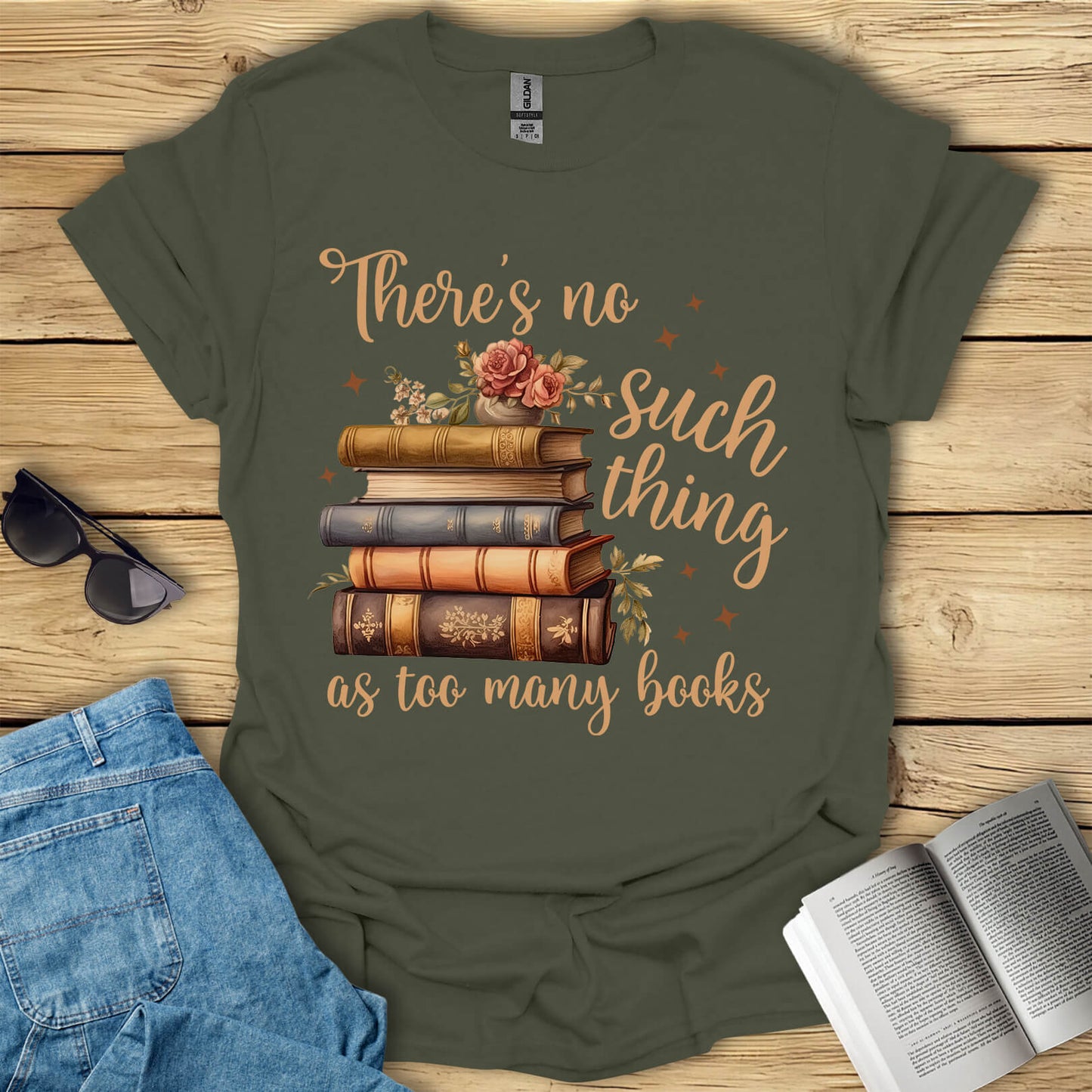 Too Many Books T-Shirt