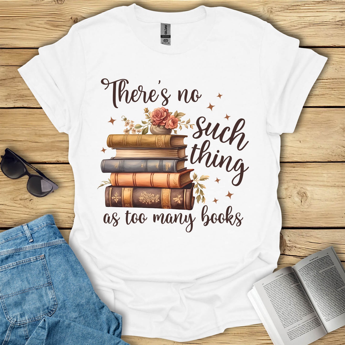 Too Many Books T-Shirt