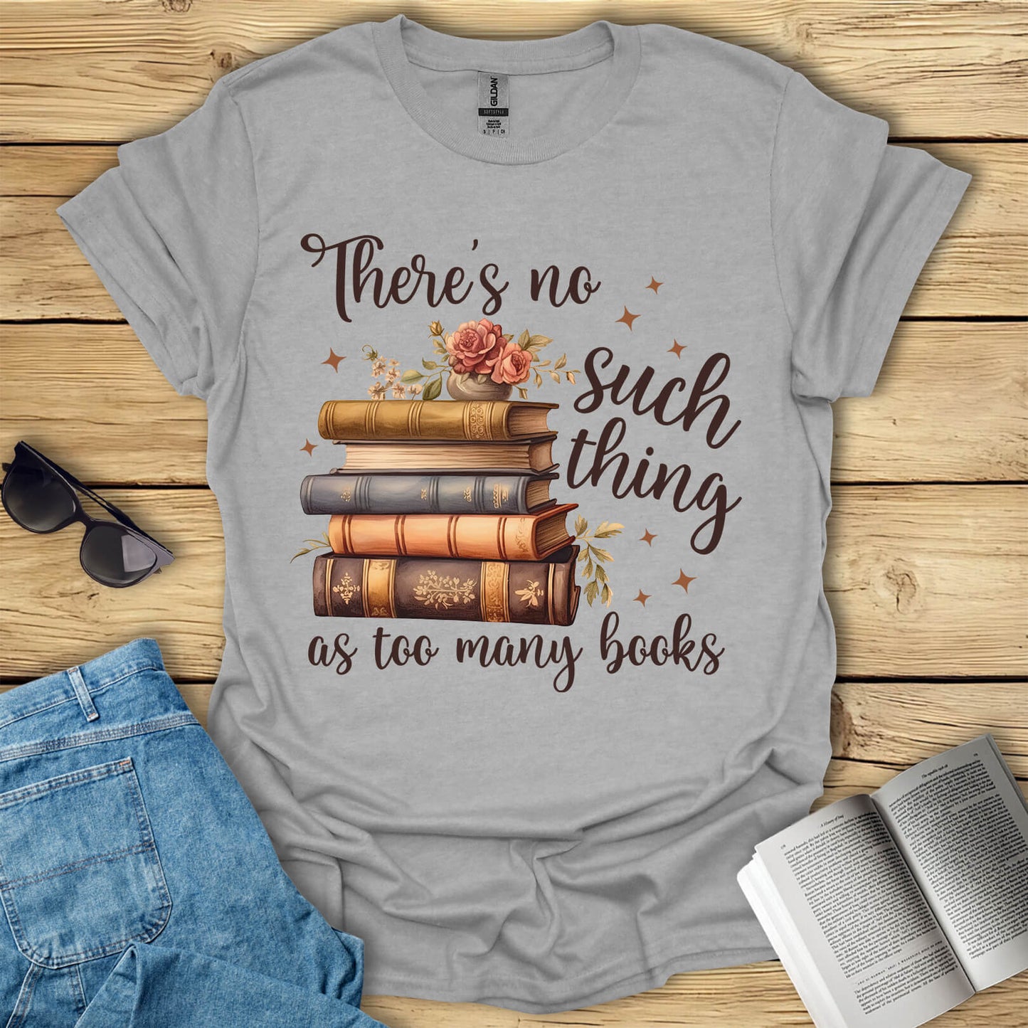 Too Many Books T-Shirt