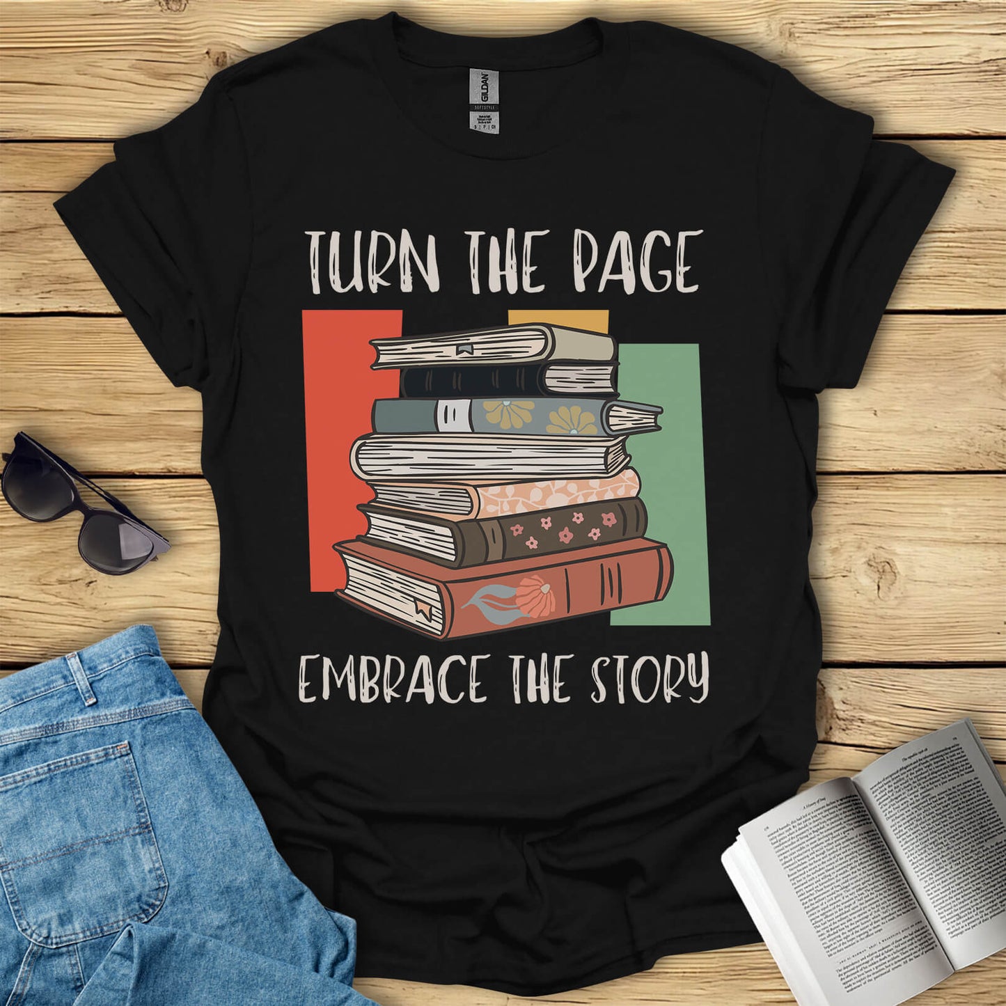 Turn The Page Embrace The Story T-Shirt