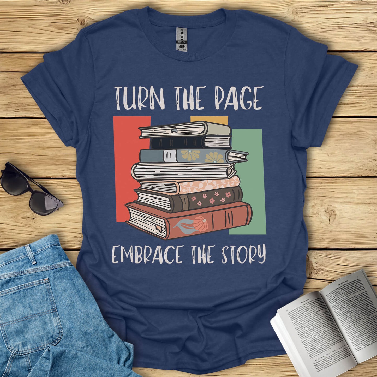 Turn The Page Embrace The Story T-Shirt