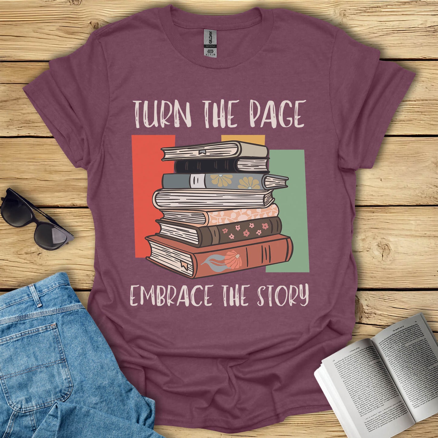Turn The Page Embrace The Story T-Shirt