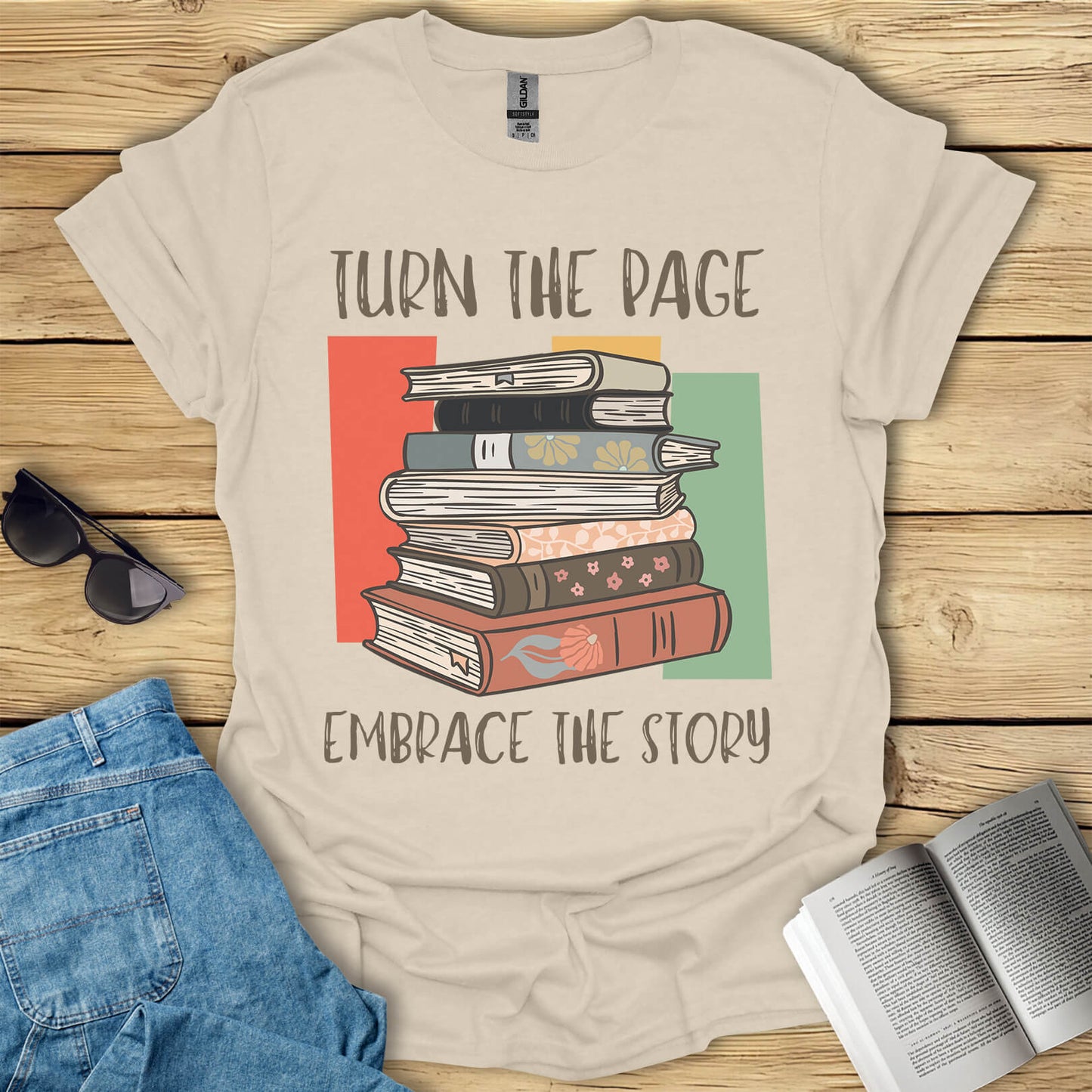 Turn The Page Embrace The Story T-Shirt
