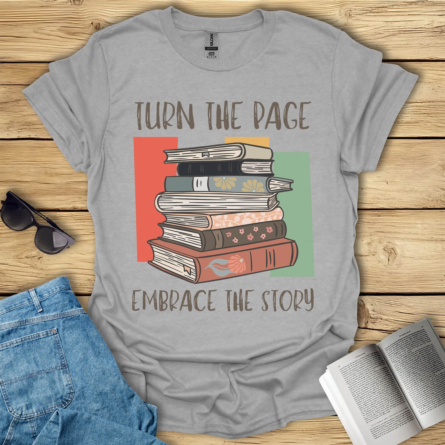 Turn The Page Embrace The Story T-Shirt