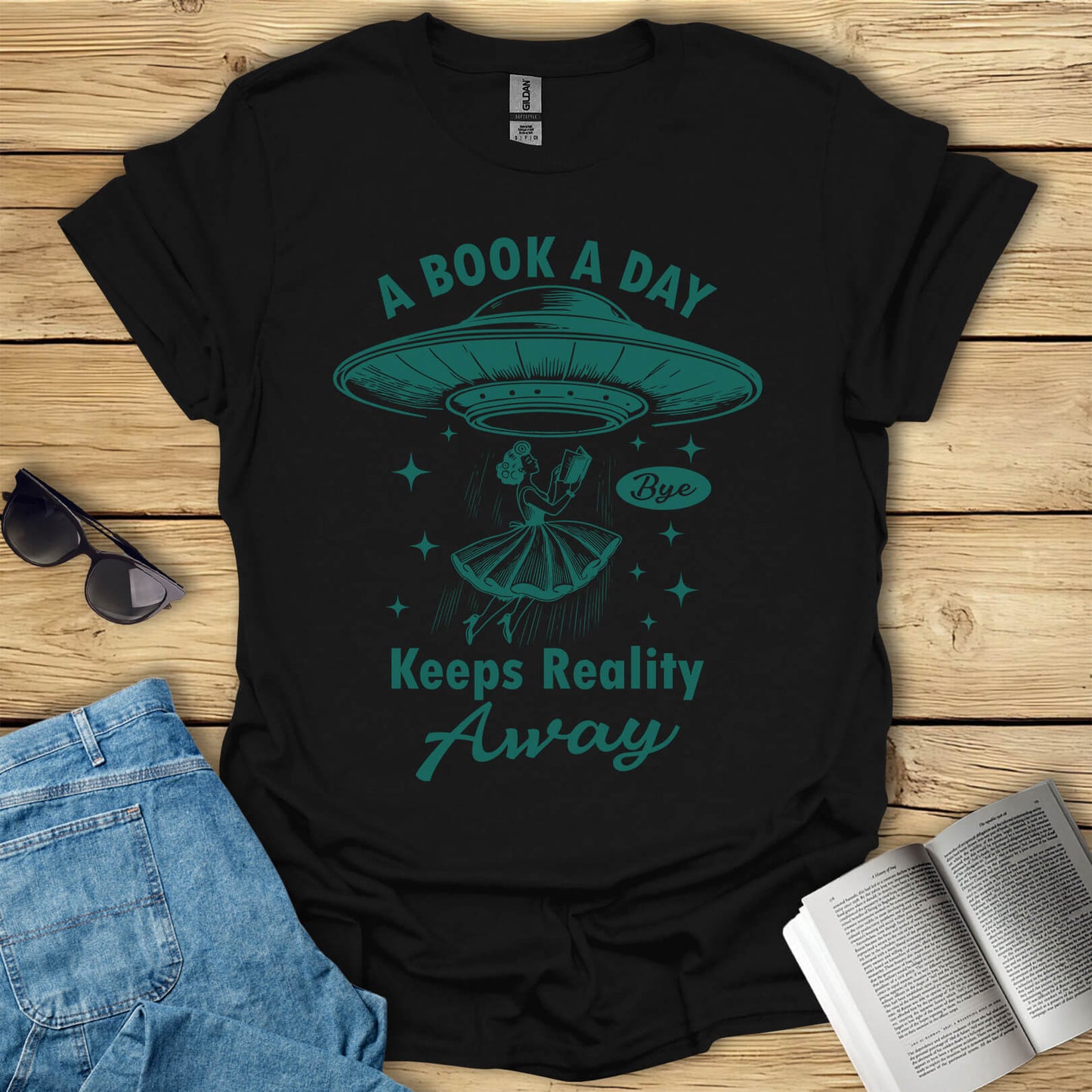 A Book A Day Keeps Reality Away T-Shirt