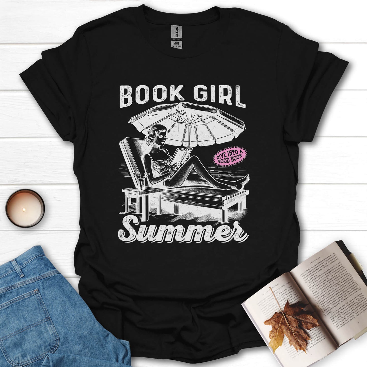 Book Girl Summer Reading T-Shirt