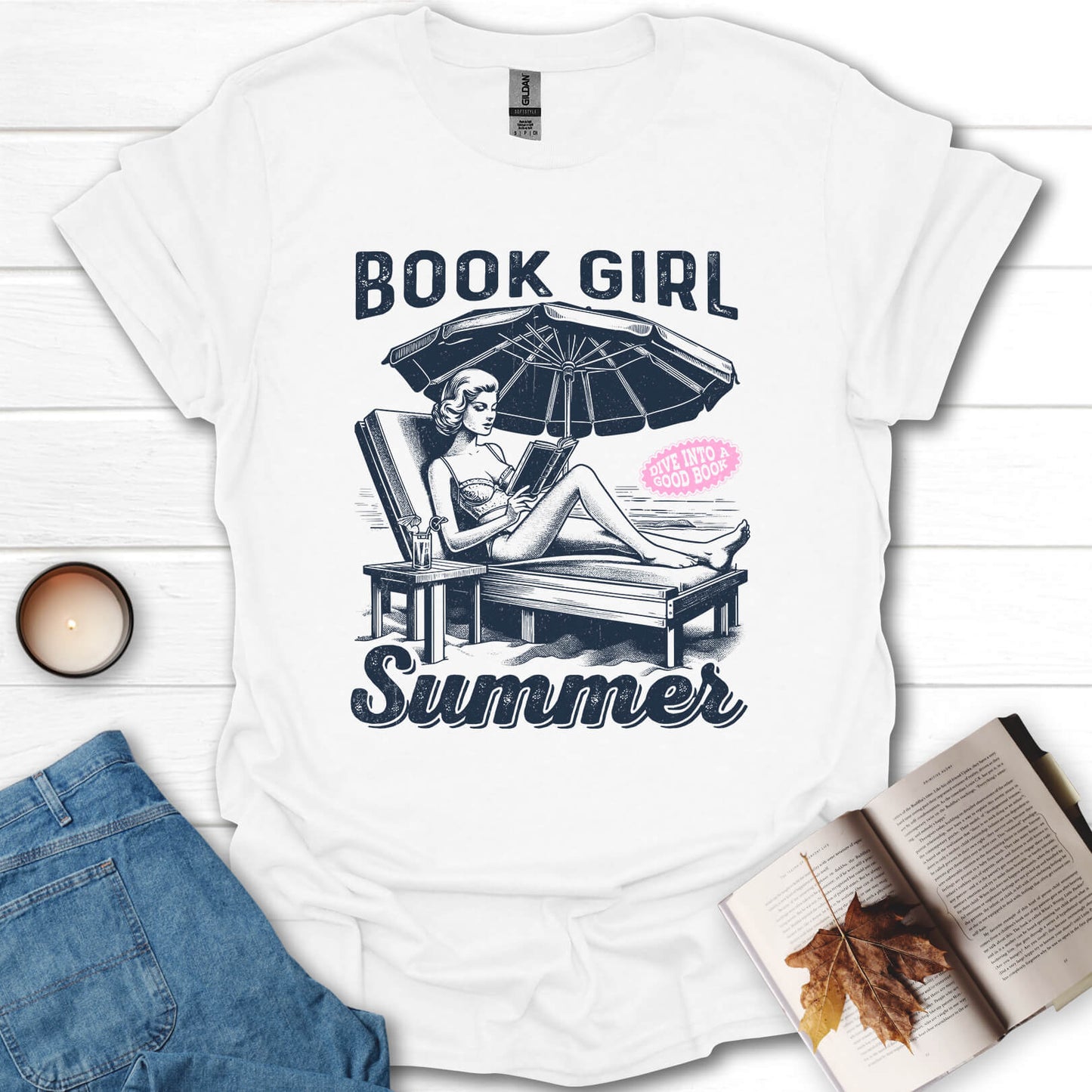 Book Girl Summer Reading T-Shirt