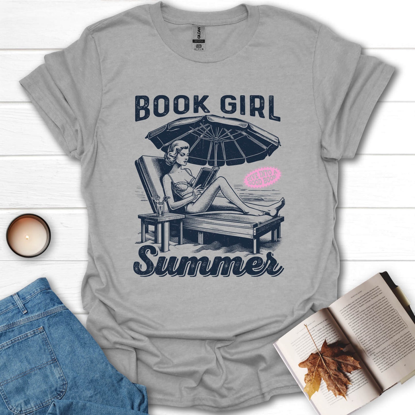 Book Girl Summer Reading T-Shirt