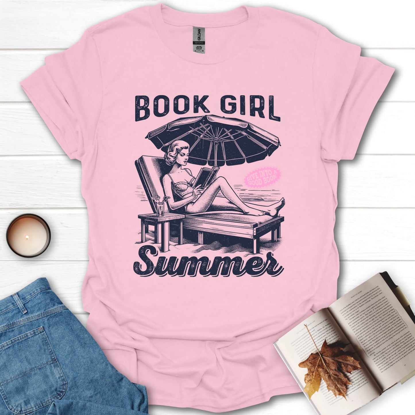 Book Girl Summer Reading T-Shirt