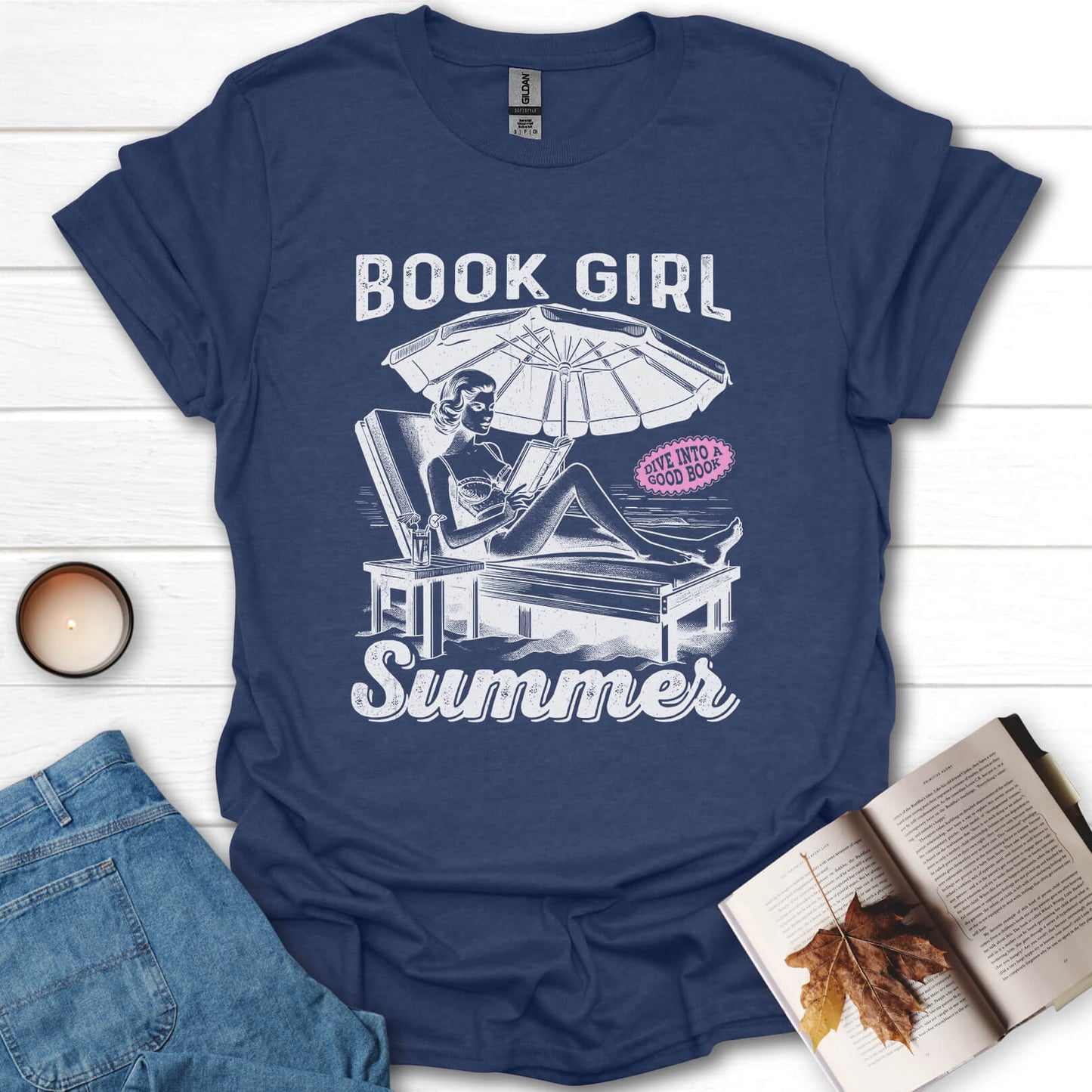 Book Girl Summer Reading T-Shirt