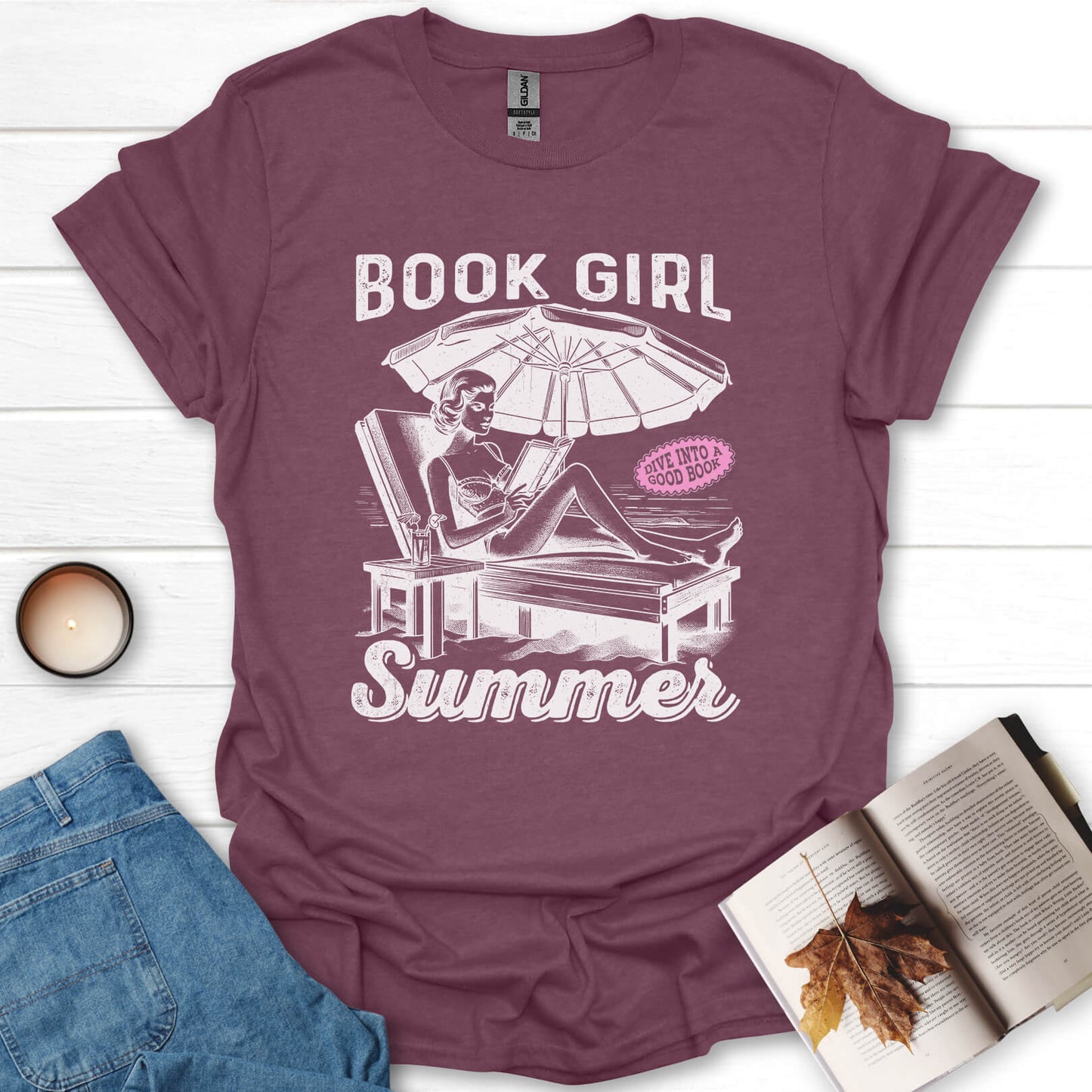 Book Girl Summer Reading T-Shirt