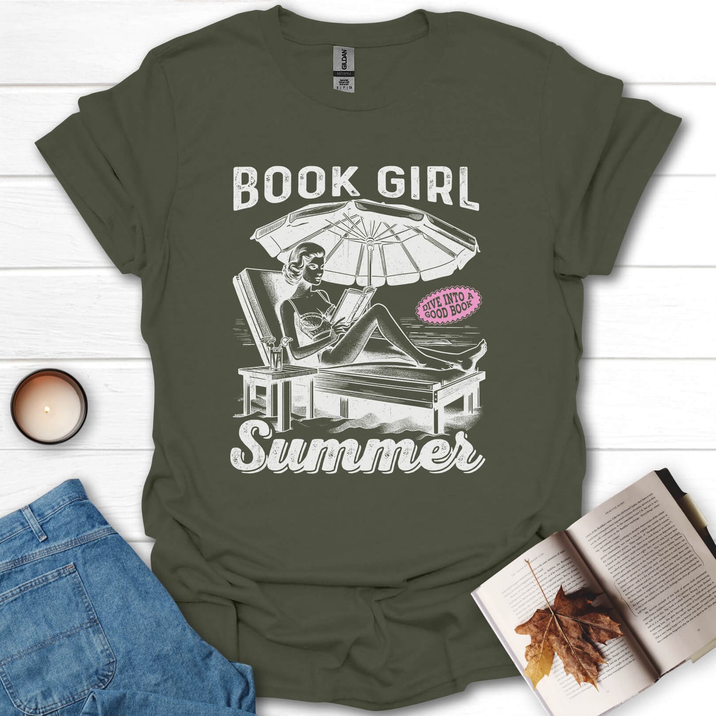 Book Girl Summer Reading T-Shirt