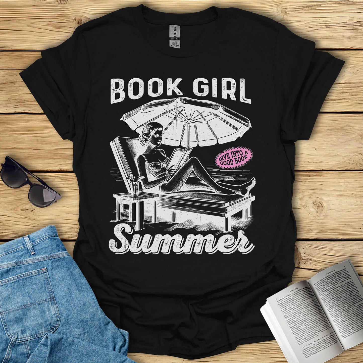 Book Girl Summer Reading T-Shirt