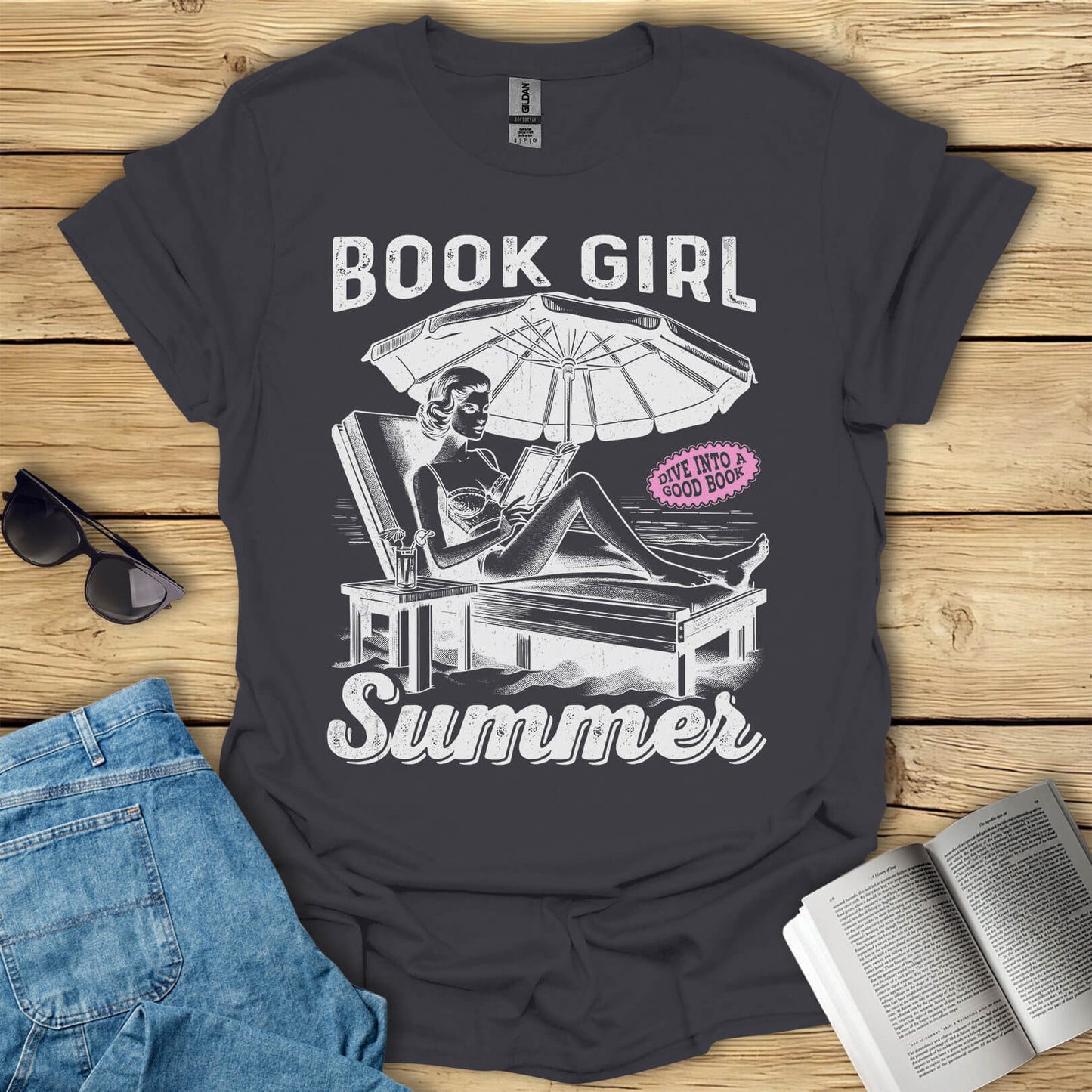 Book Girl Summer Reading T-Shirt