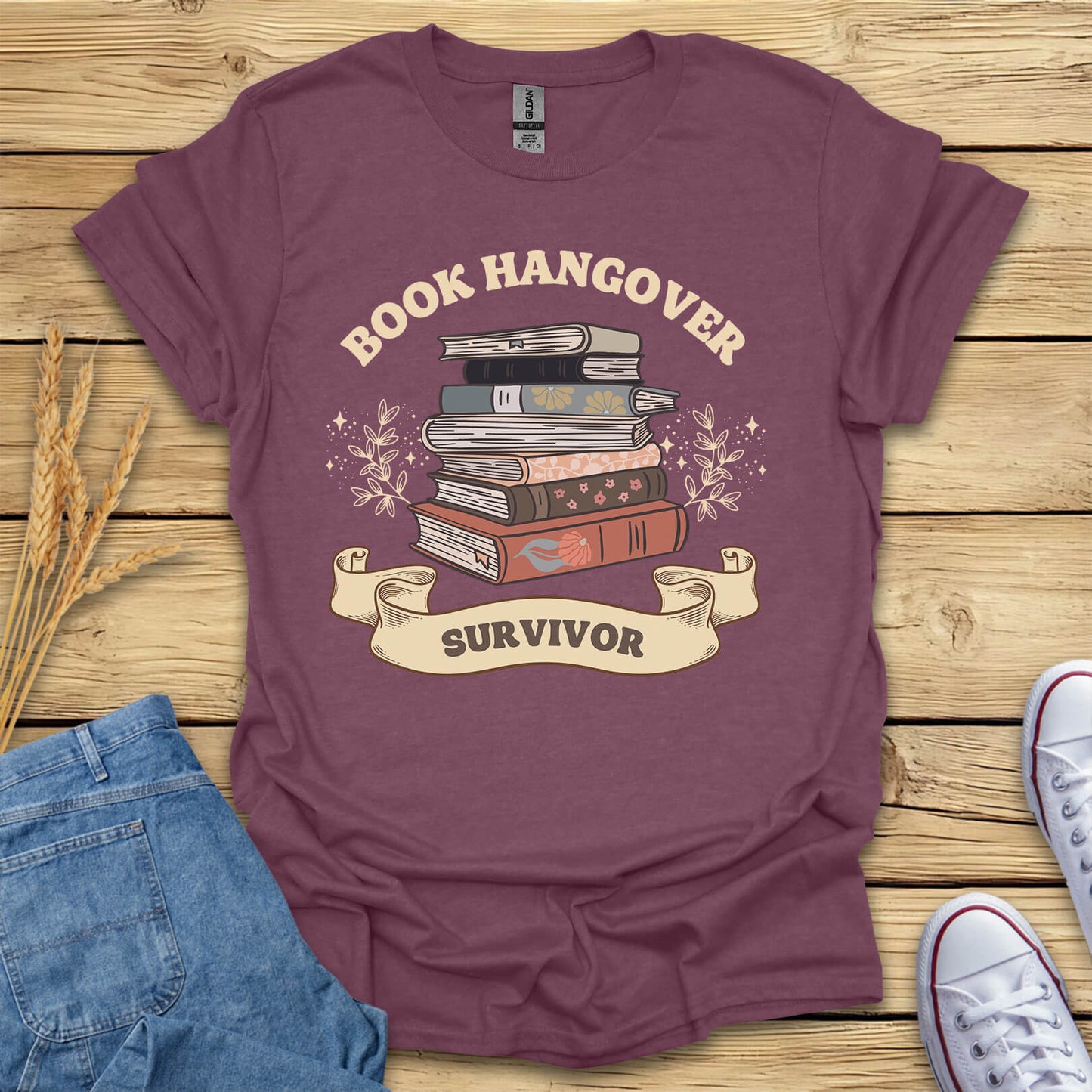 Book Hangover Survivor Funny Readings T-Shirt