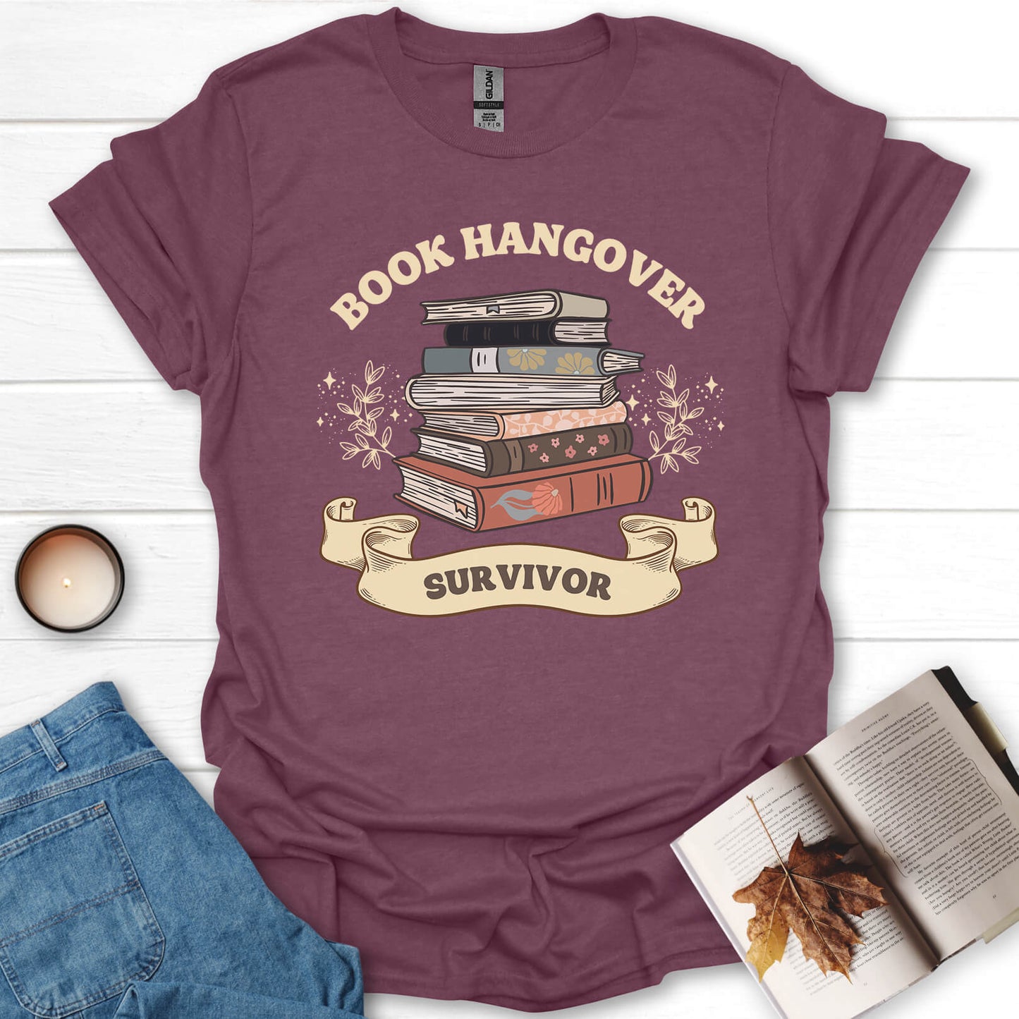 Book Hangover Survivor Funny Readings T-Shirt