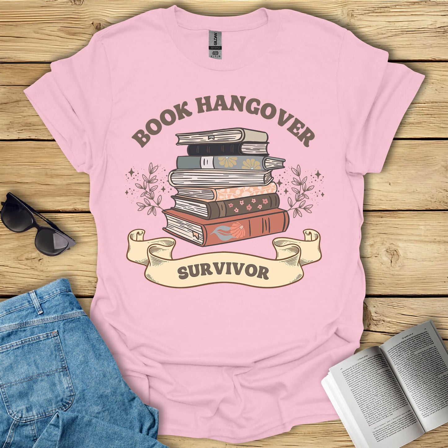 Book Hangover Survivor Funny Readings T-Shirt