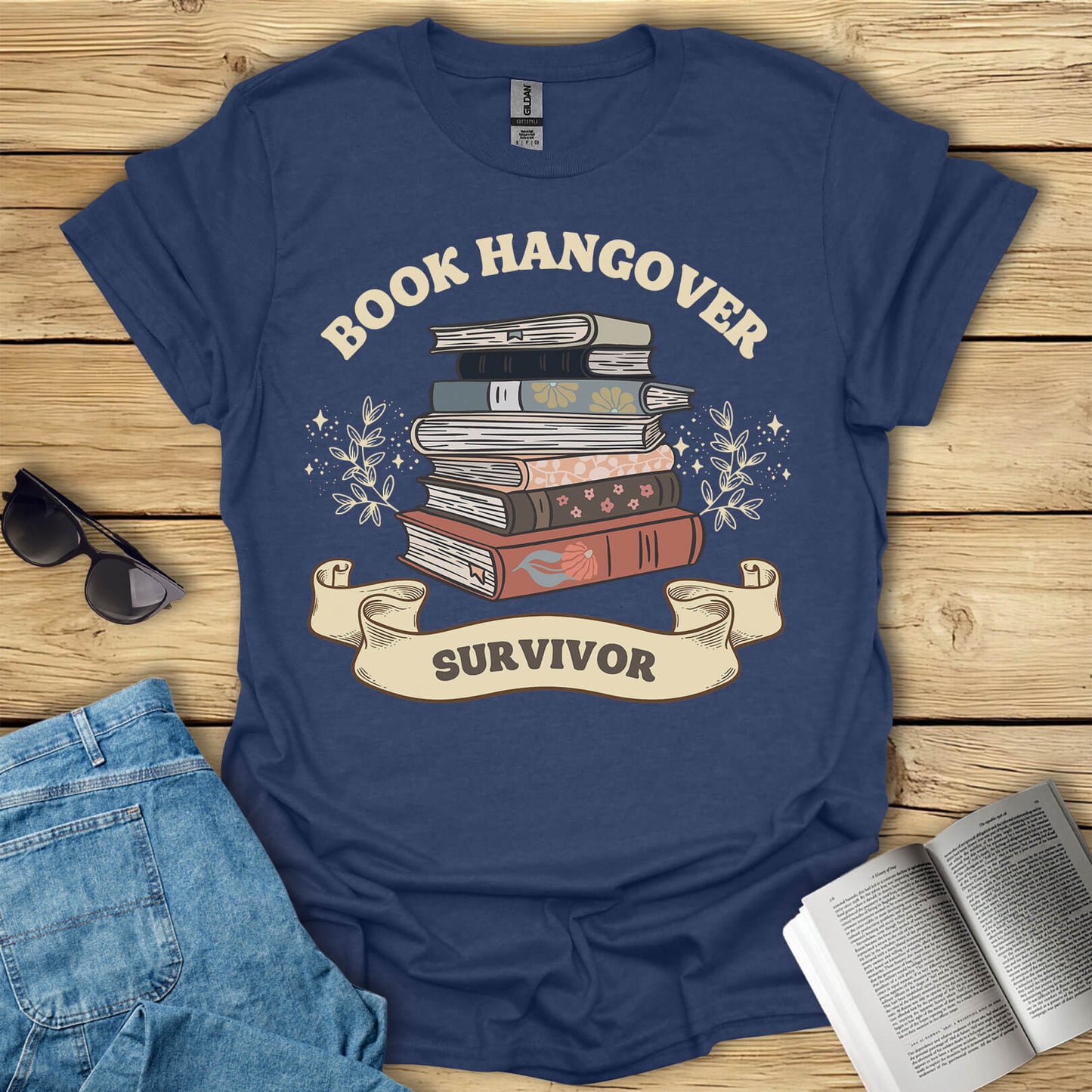 Book Hangover Survivor Funny Readings T-Shirt