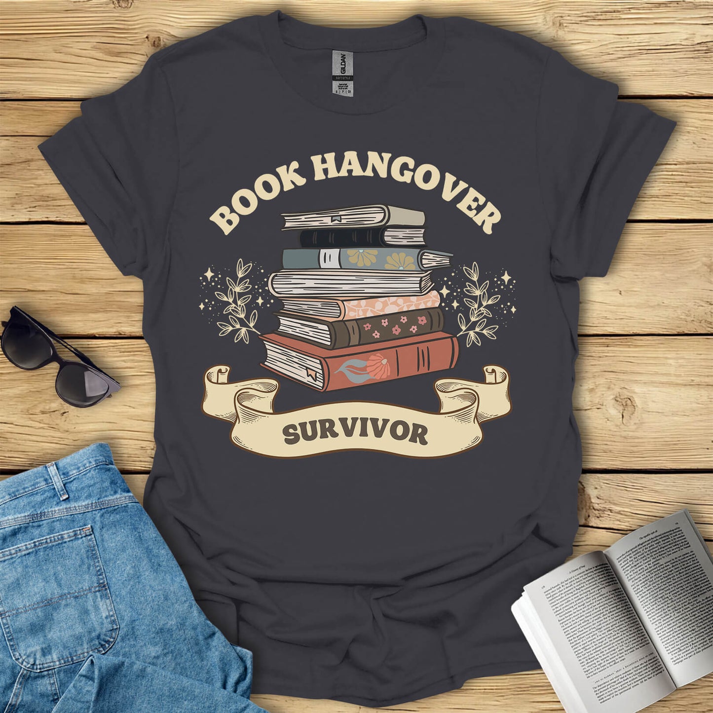 Book Hangover Survivor Funny Readings T-Shirt