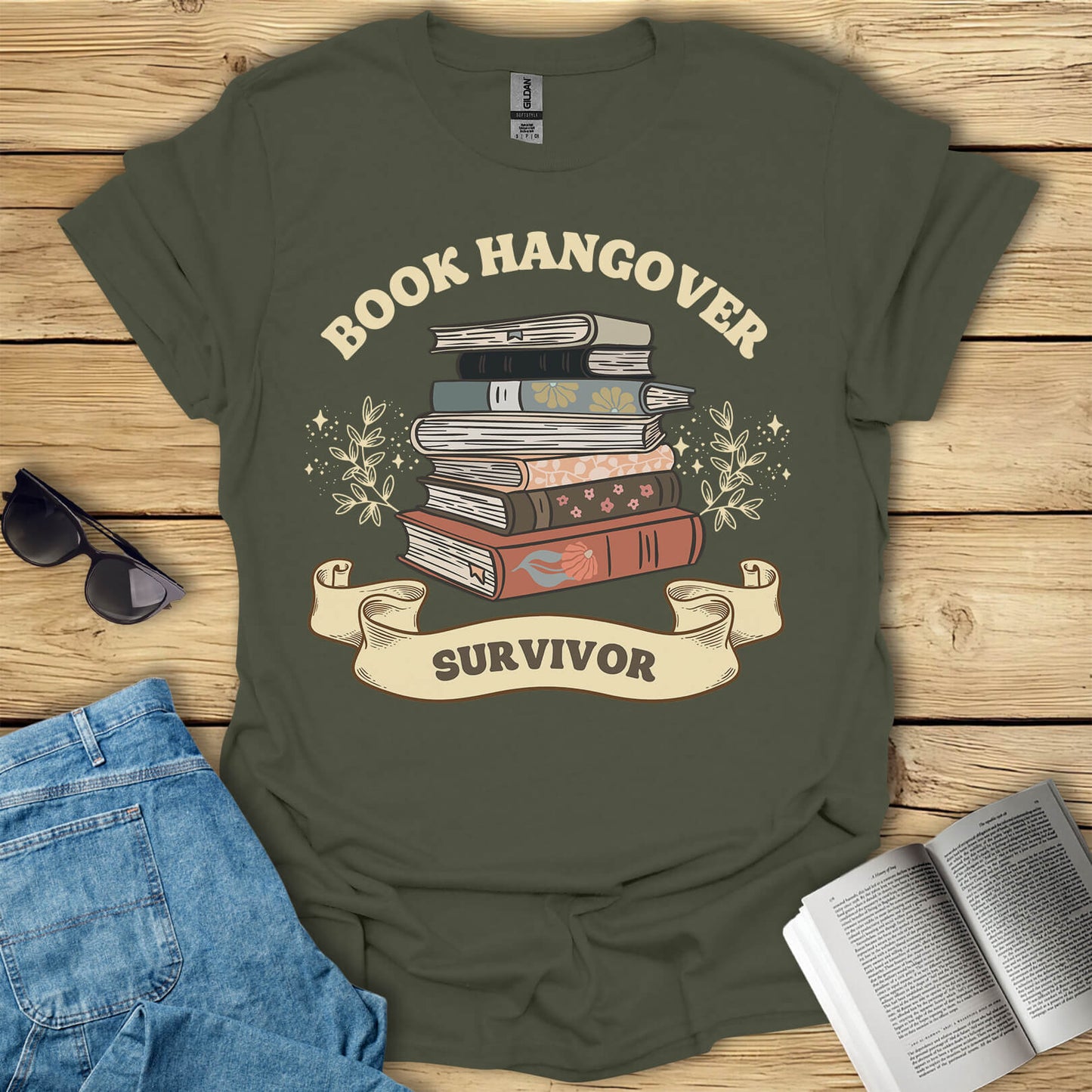 Book Hangover Survivor Funny Readings T-Shirt