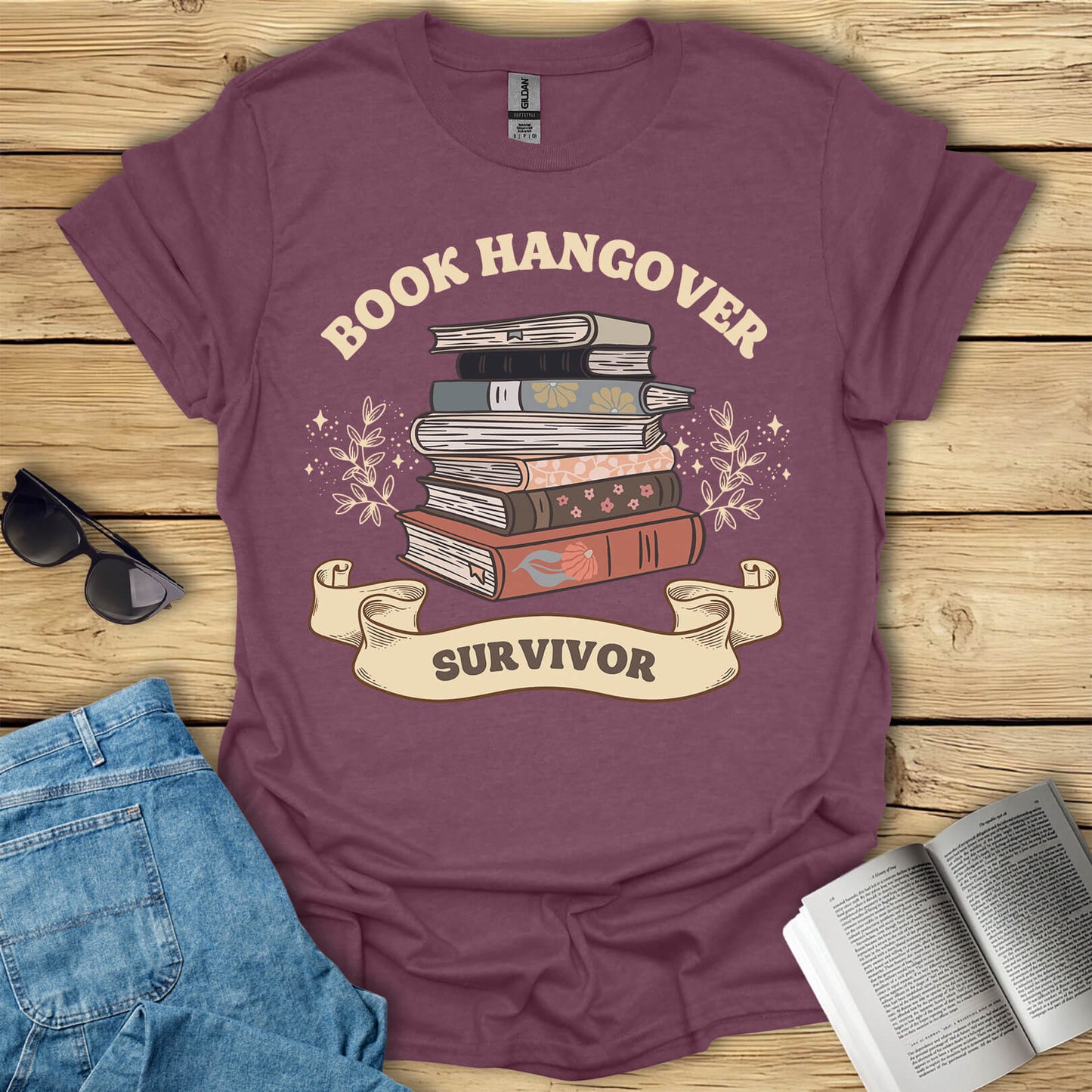 Book Hangover Survivor Funny Readings T-Shirt